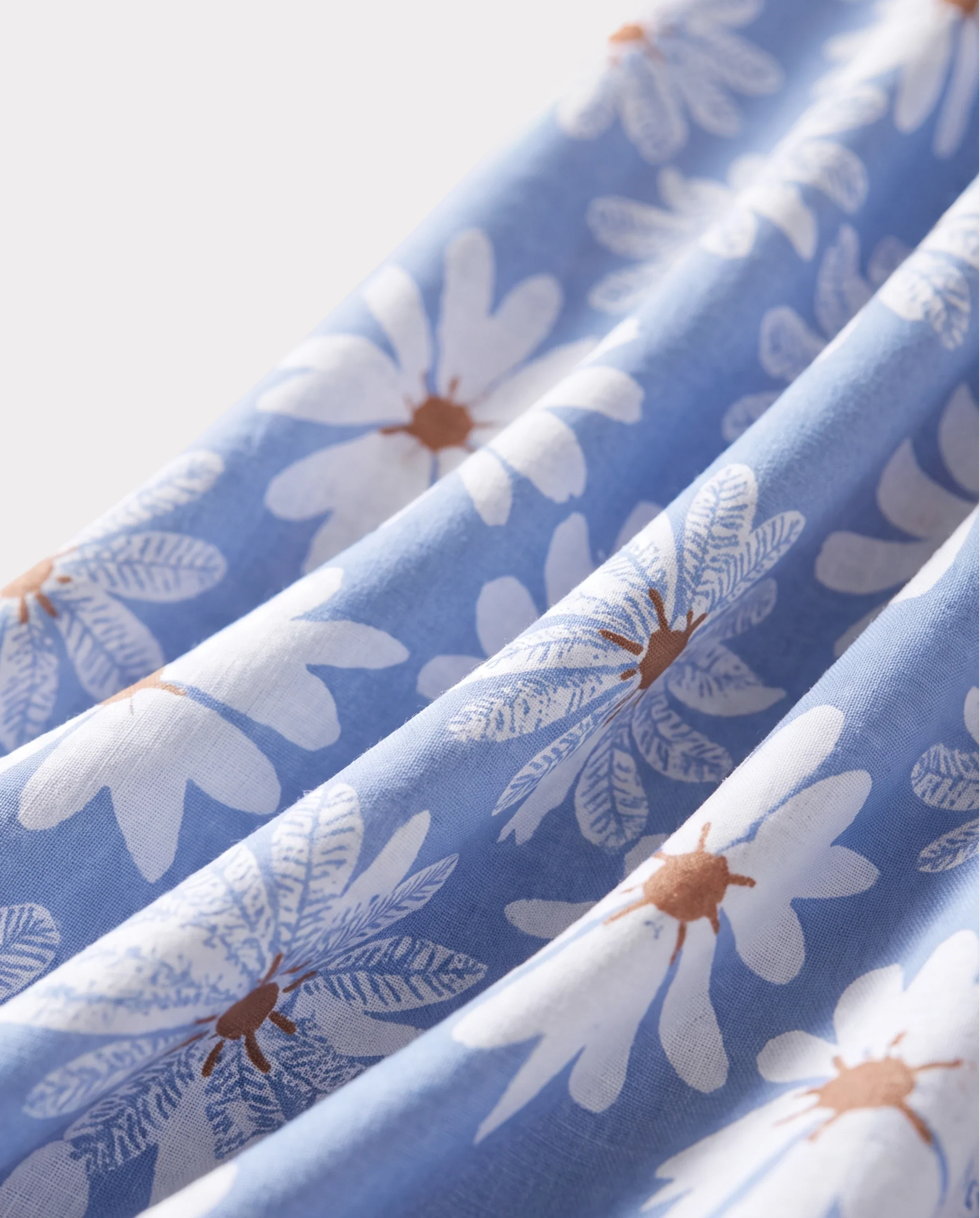 2pcs Baby Girl Little Daisy Bowknot Dress Set Blue - Image 5