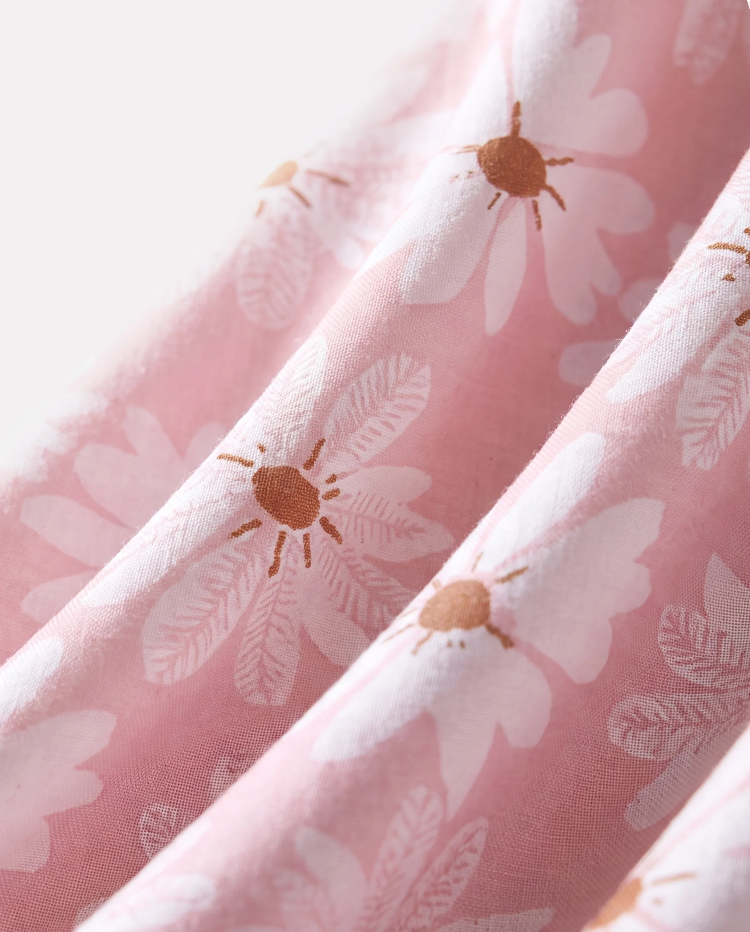 2pcs Baby Girl Little Daisy Bowknot Dress Set Pink - Image 4