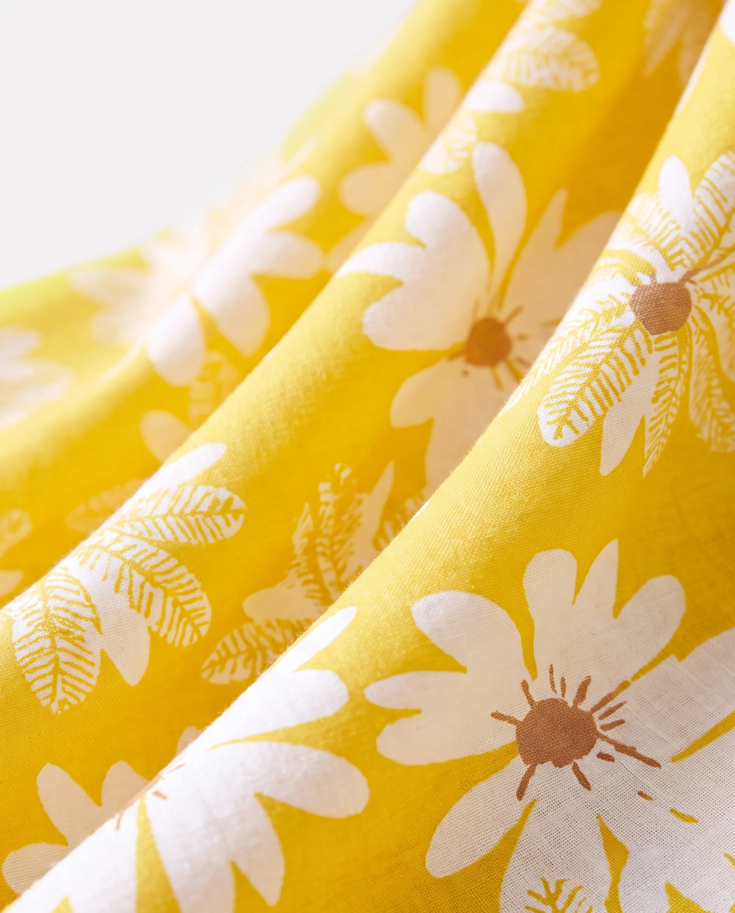 2pcs Baby Girl Little Daisy Bowknot Dress Set Yellow - Image 4