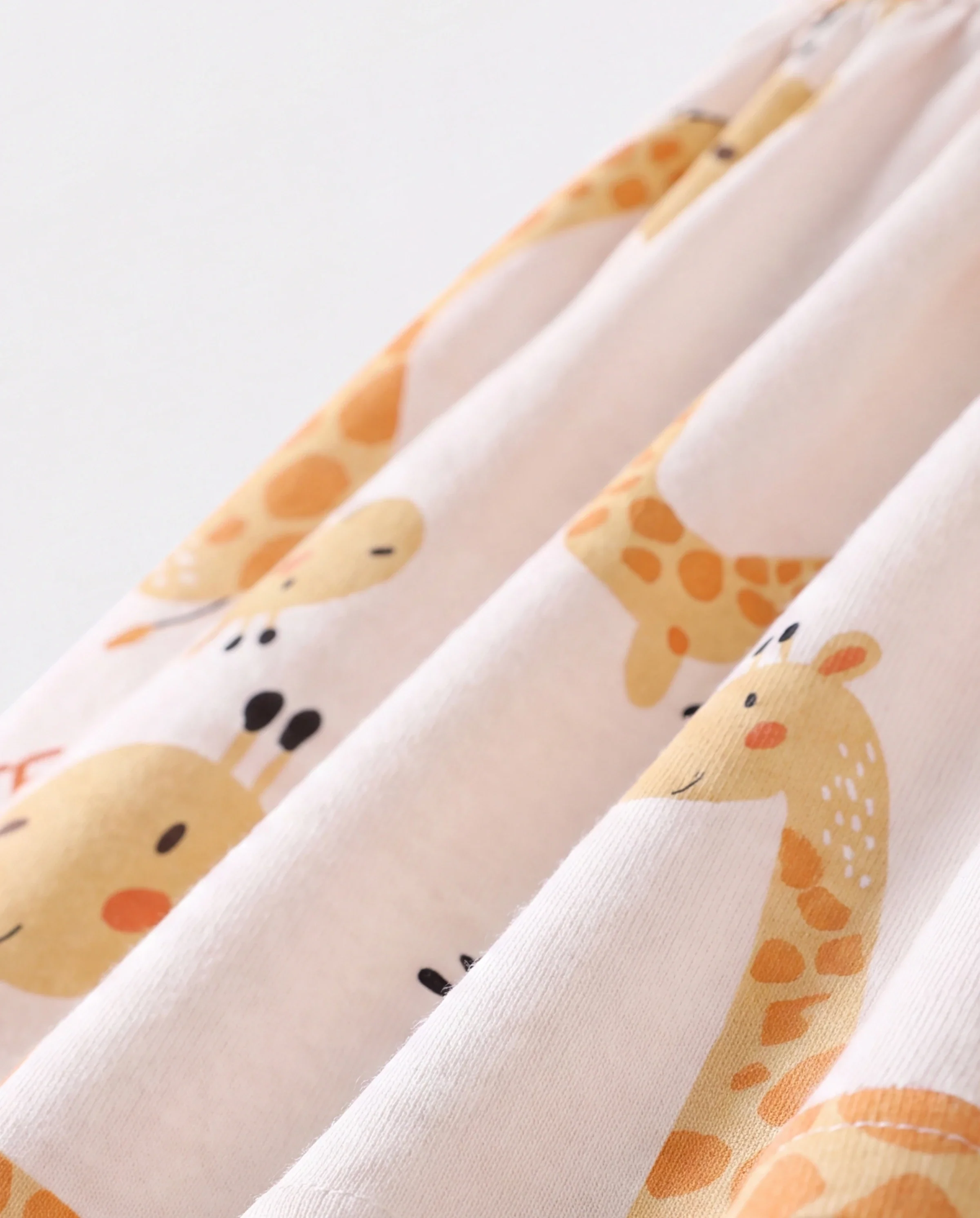 2pcs Baby Girl Pink Cardigan and Elephant Print Dress Set Ginger-2 - Image 5