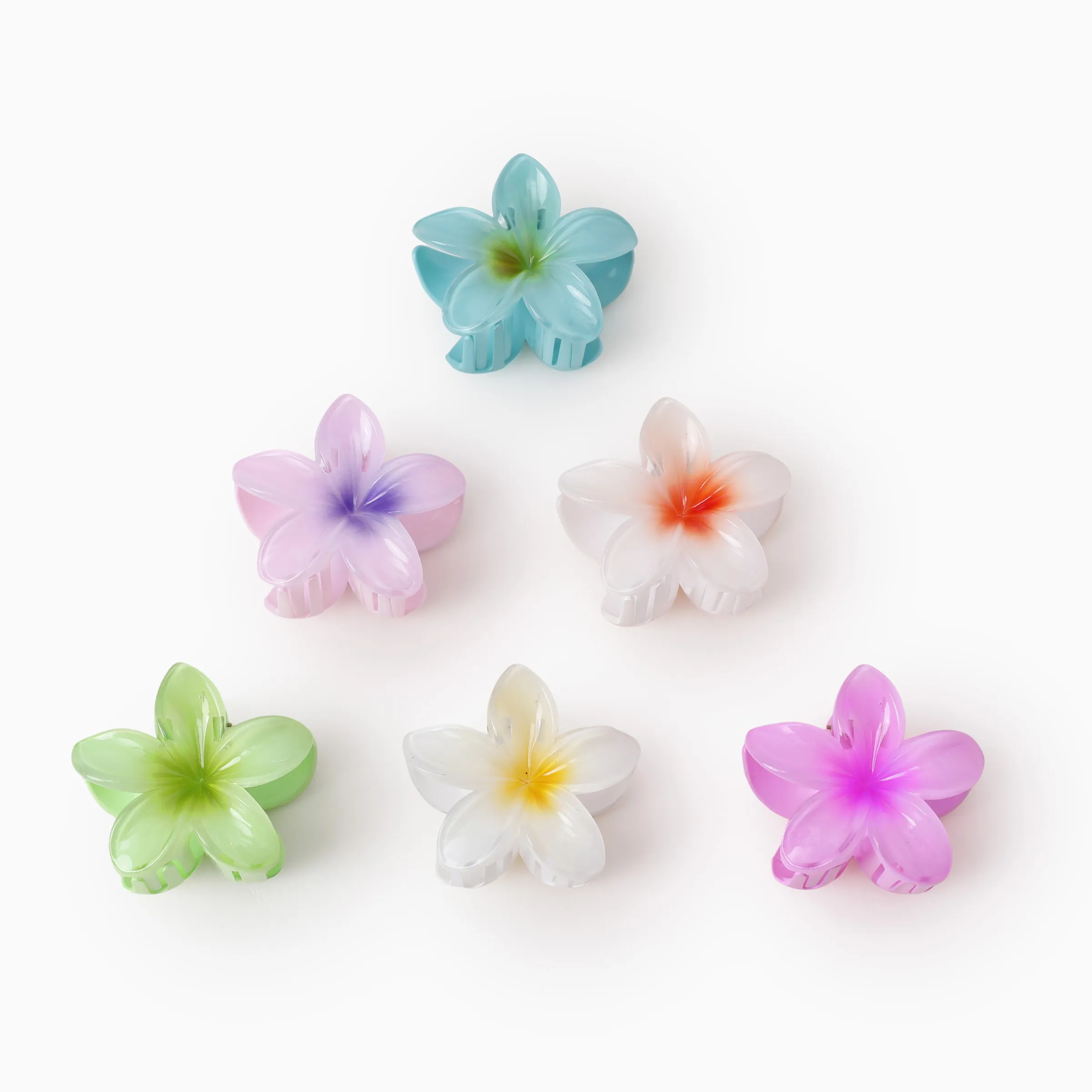 6-Pack Colorful Flower Hair Claw Clips - Image 7