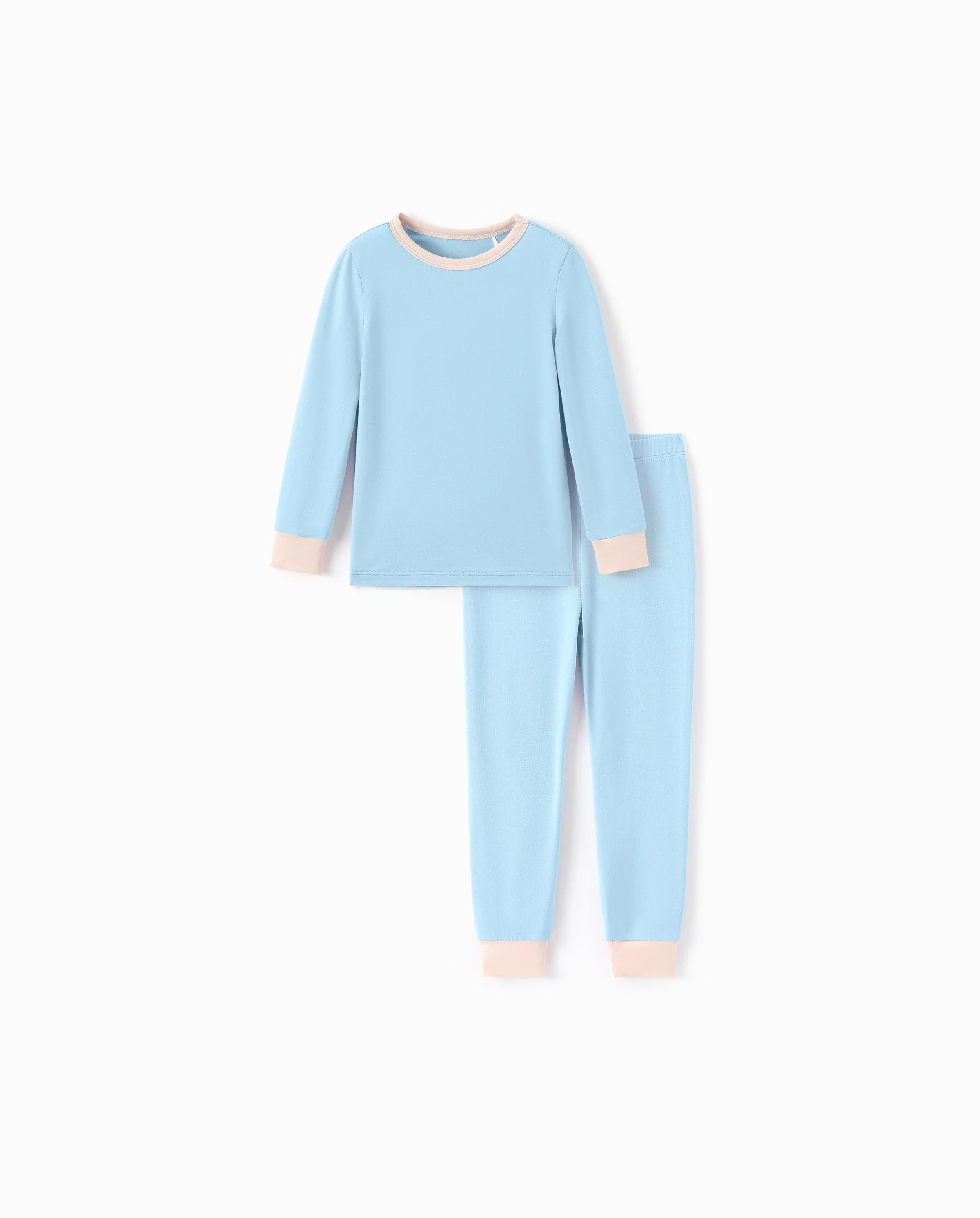 Baby 2-piece Tencel Modal Pajamas Set for Girls / Boys ( Snug-Fitting ) Light Green - Image 5