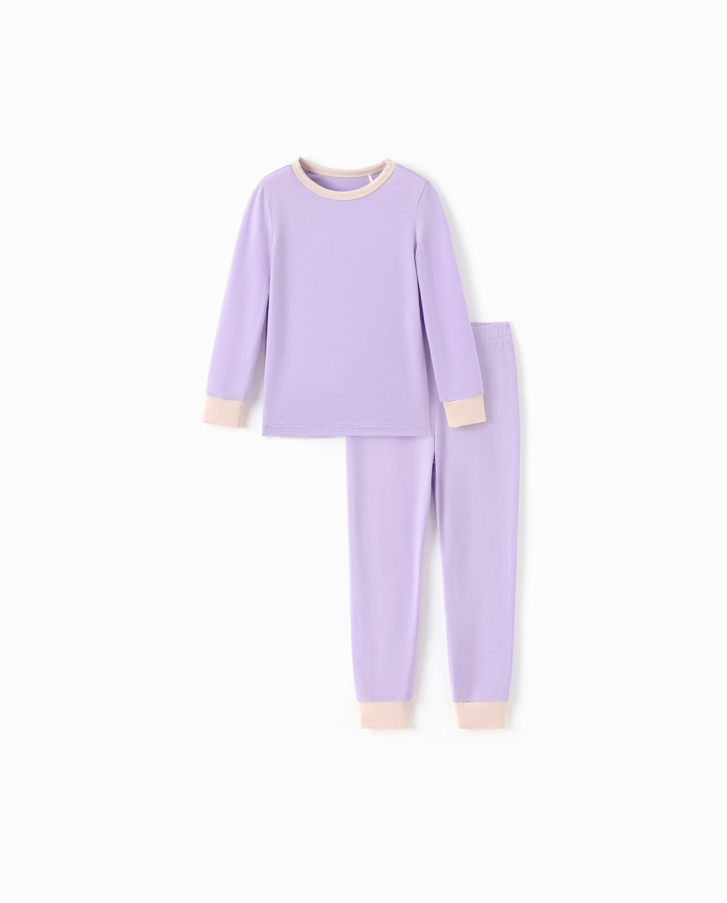 Baby 2-piece Tencel Modal Pajamas Set for Girls / Boys ( Snug-Fitting ) Purple - Image 5