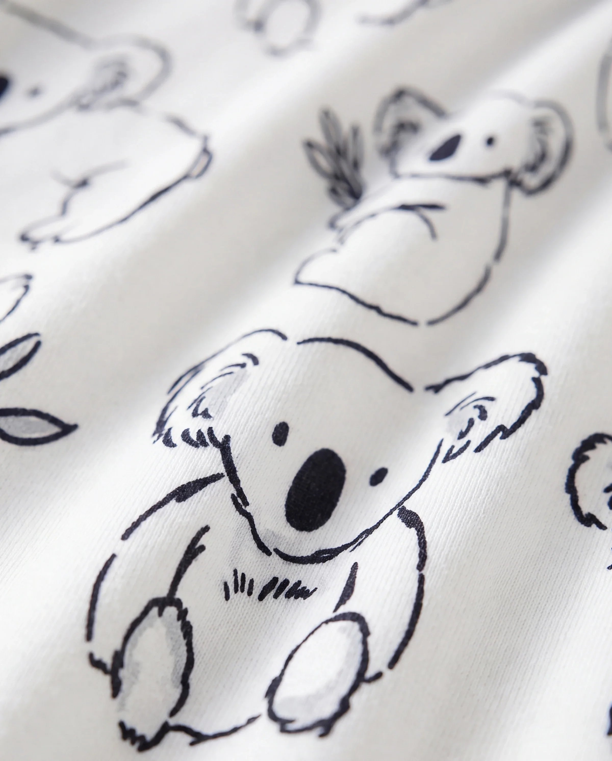 Baby Boy Childlike Panda Button Long Sleeves Jumpsuit White - Image 5