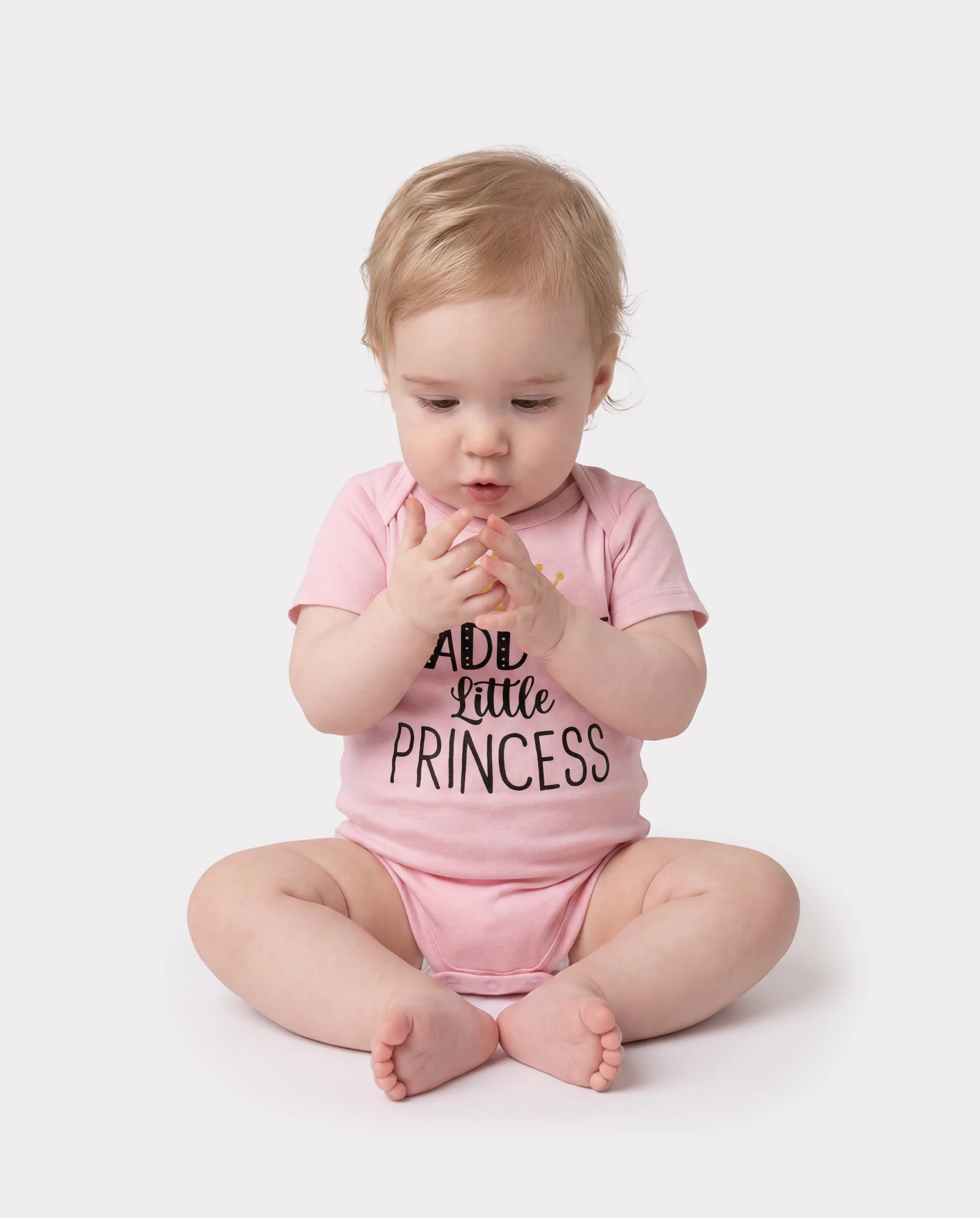Baby Boy/Girl Playful Print 3pcs Rompers Set White - Image 3