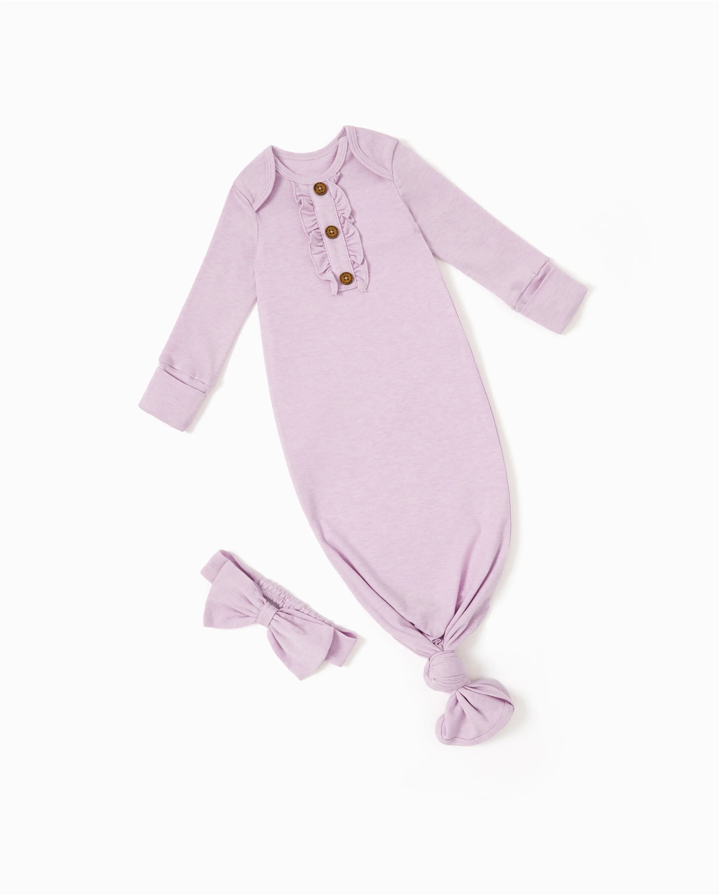 Baby Girl Wool Sleeping Bag Infant Gown with Headband Pink - Image 5