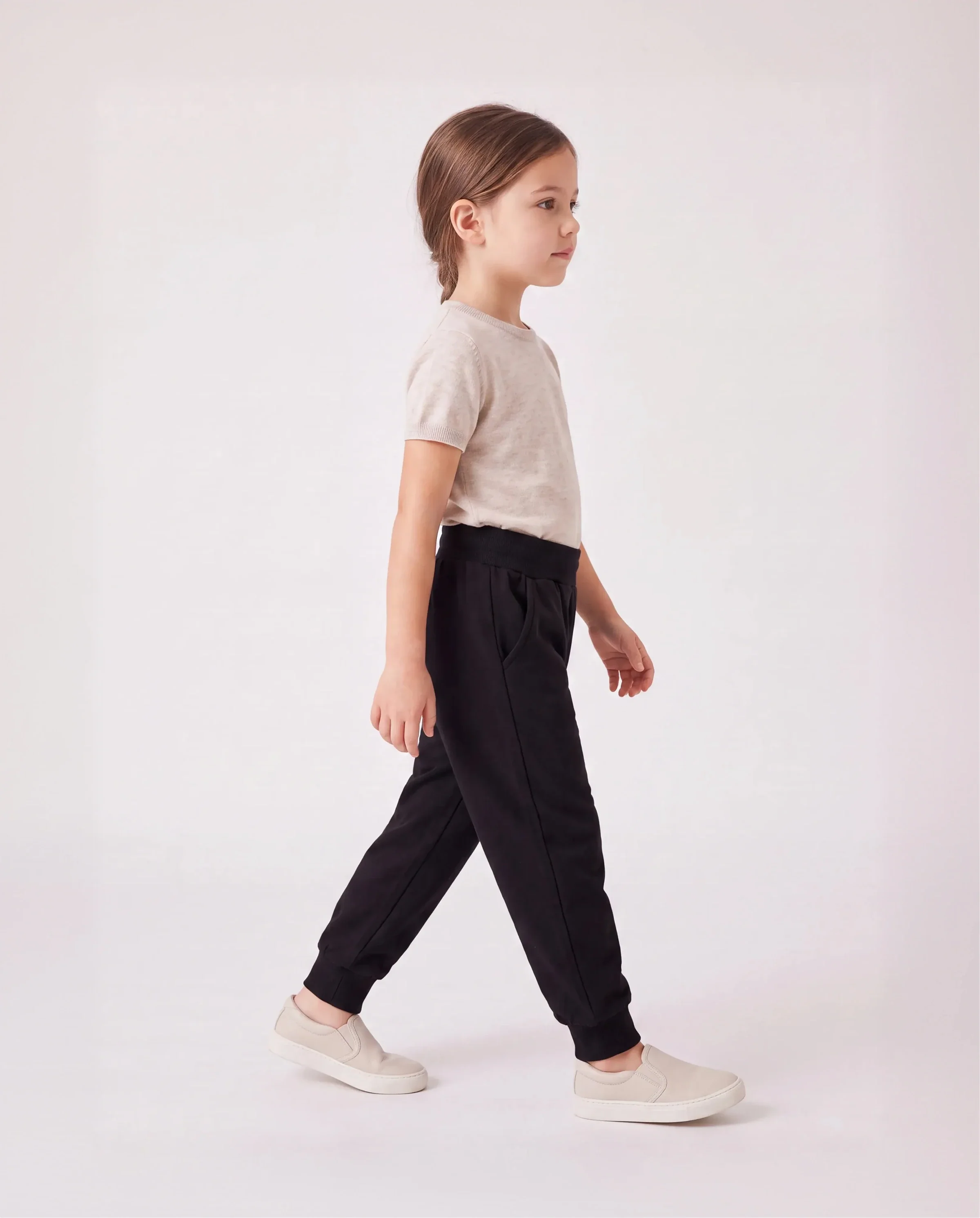 Baby / Toddler Solid Pocket Casual Pants Black - Image 5