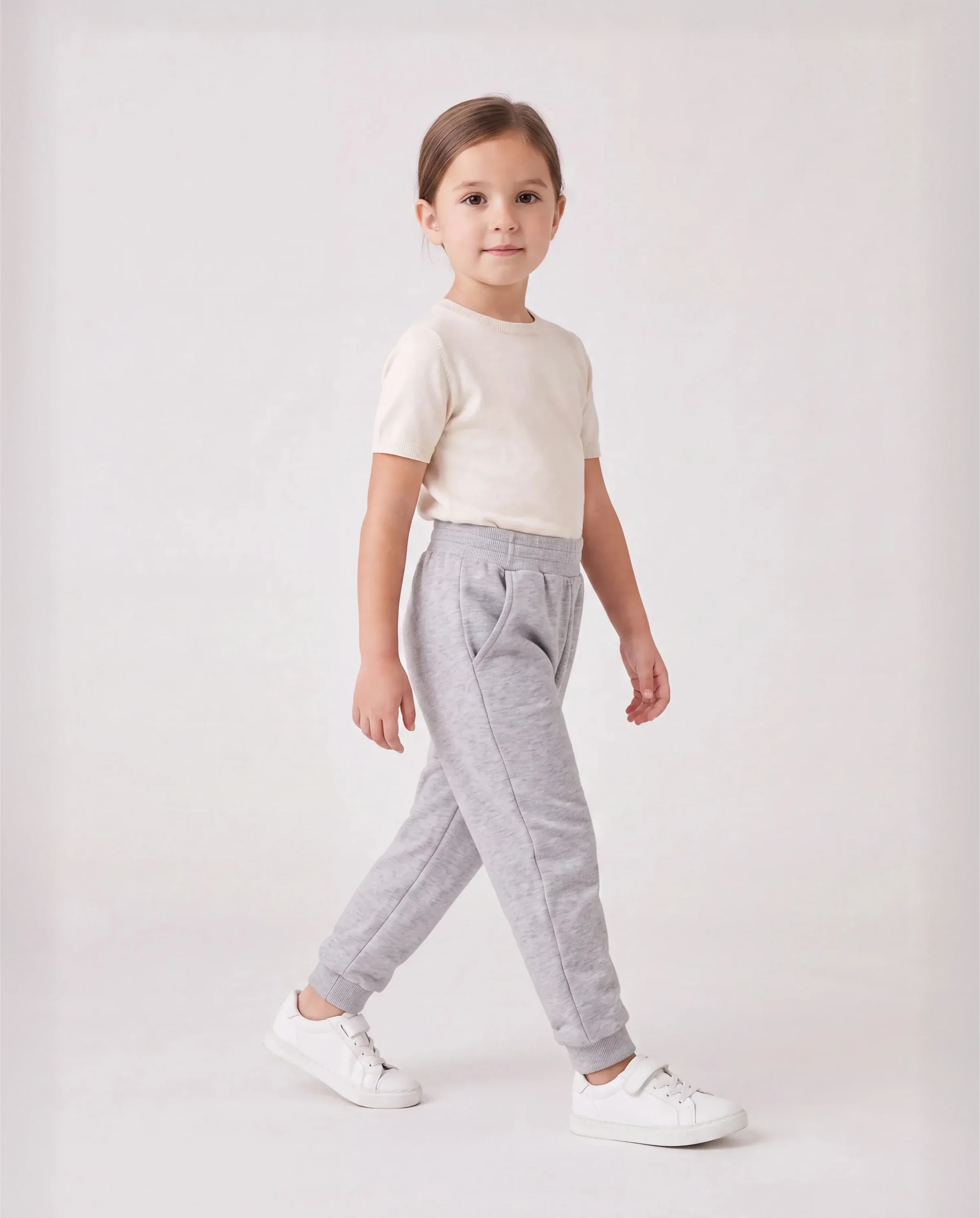 Baby / Toddler Solid Pocket Casual Pants Grey - Image 5