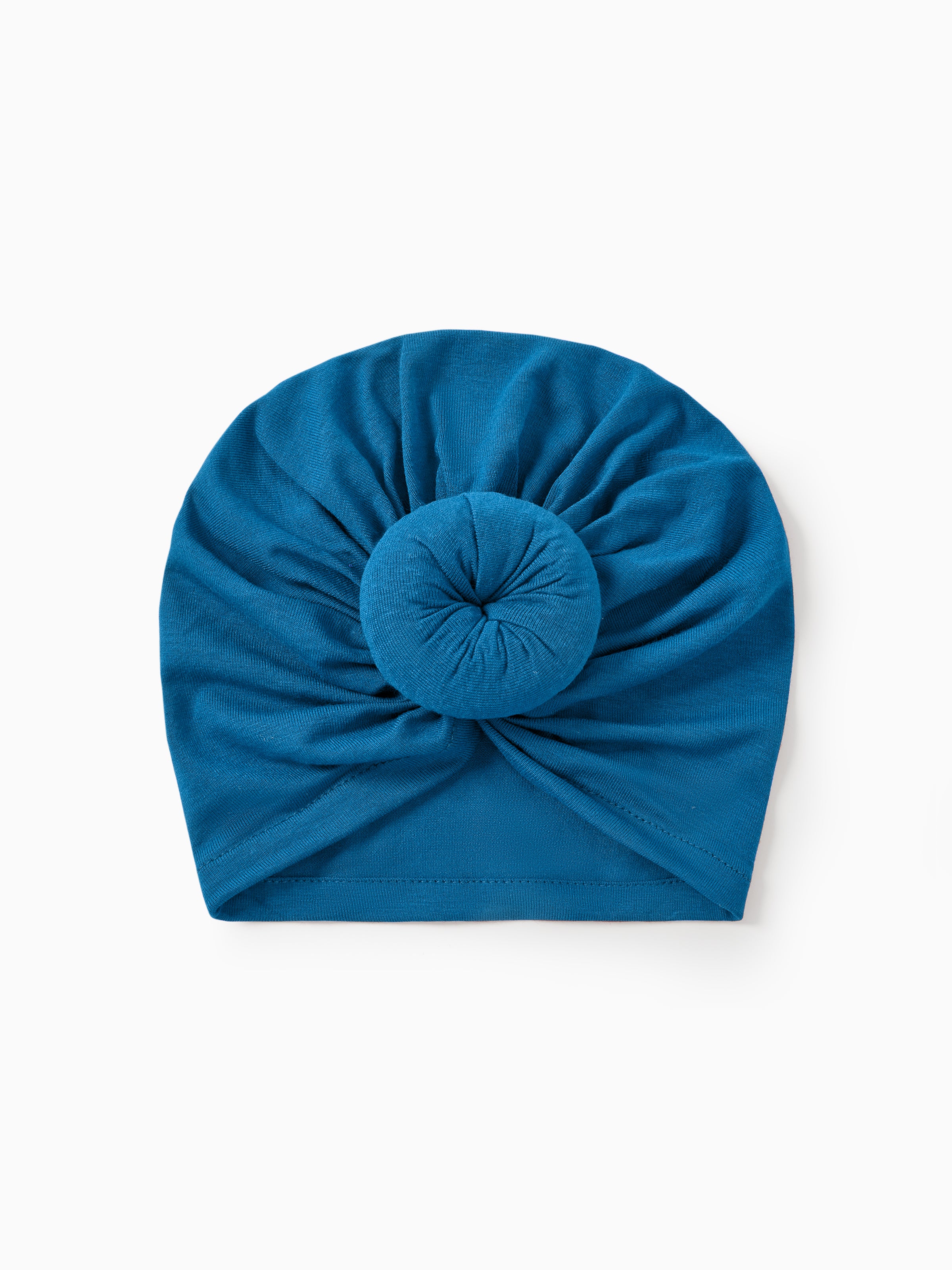 Baby / Toddler Sweet Solid Knot Newborn Hat Blue