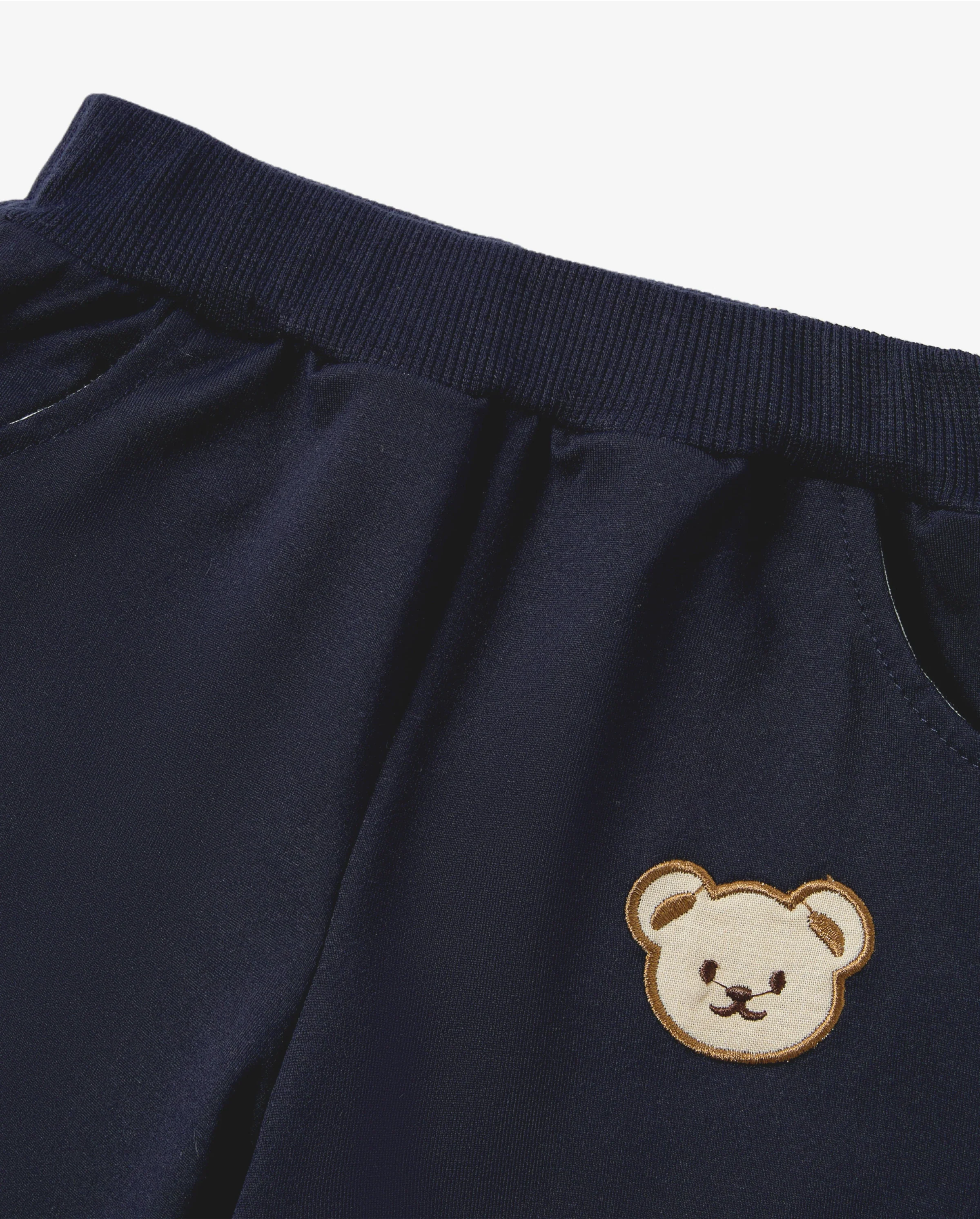 Baby/Toddler Girl/Boy Clothes 2pcs Bear Style Sweatshirt and Pants Set Dark Blue - Image 6