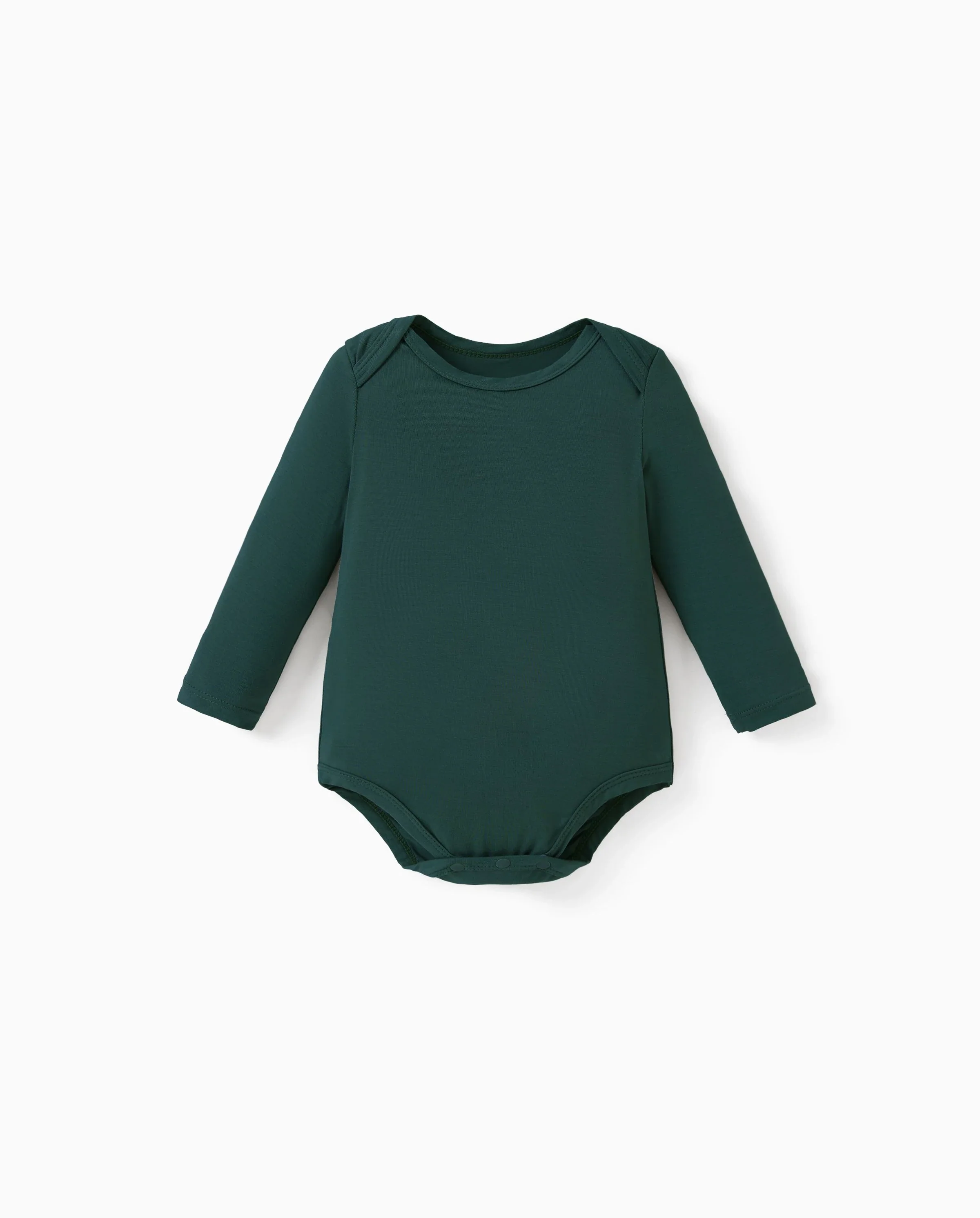 Bamboo Baby Bodysuits 2-piece Flora Long Sleeve Rompers for Baby Girls Infant Green - Image 11