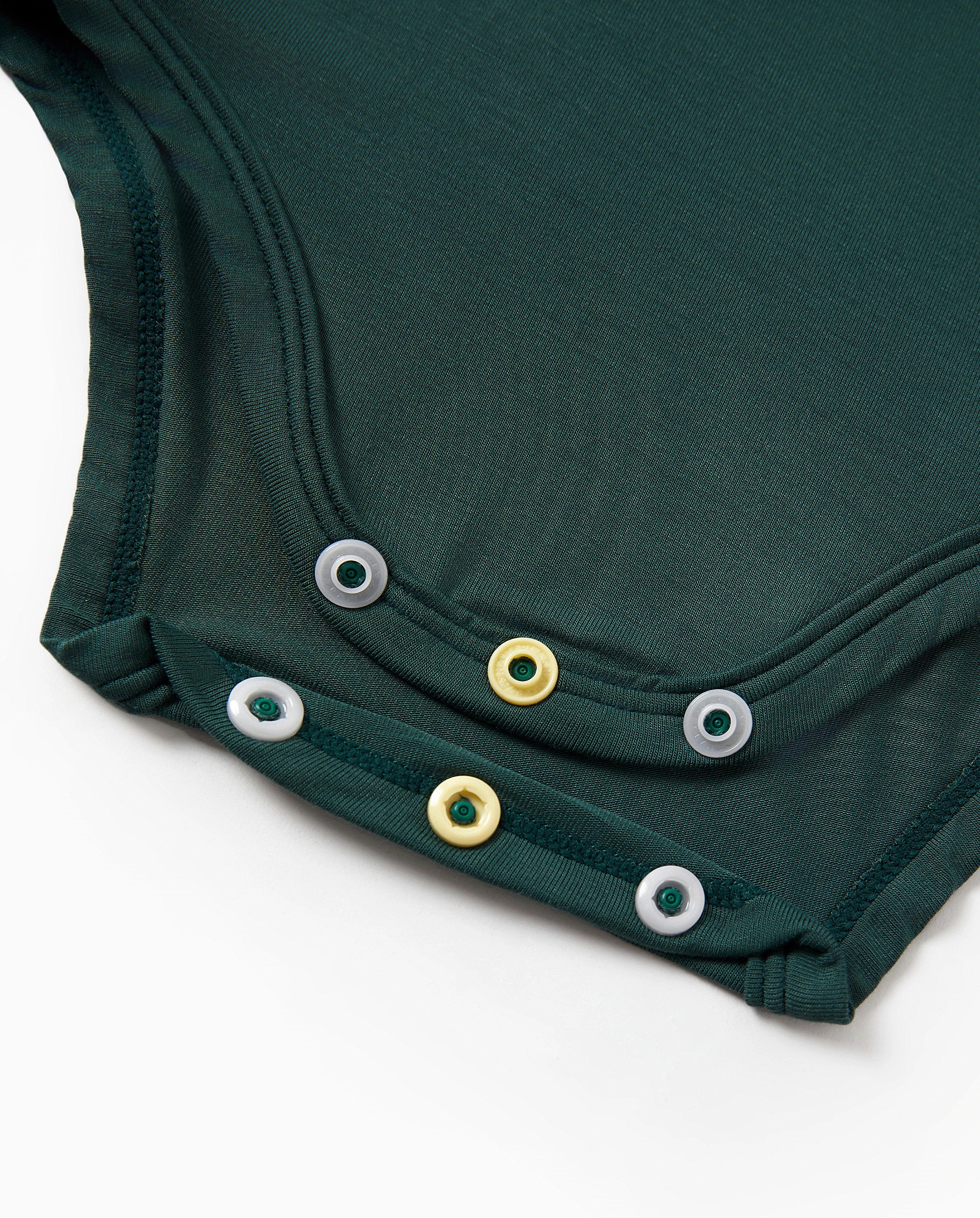 Bamboo Baby Bodysuits 2-piece Flora Long Sleeve Rompers for Baby Girls Infant Green - Image 6