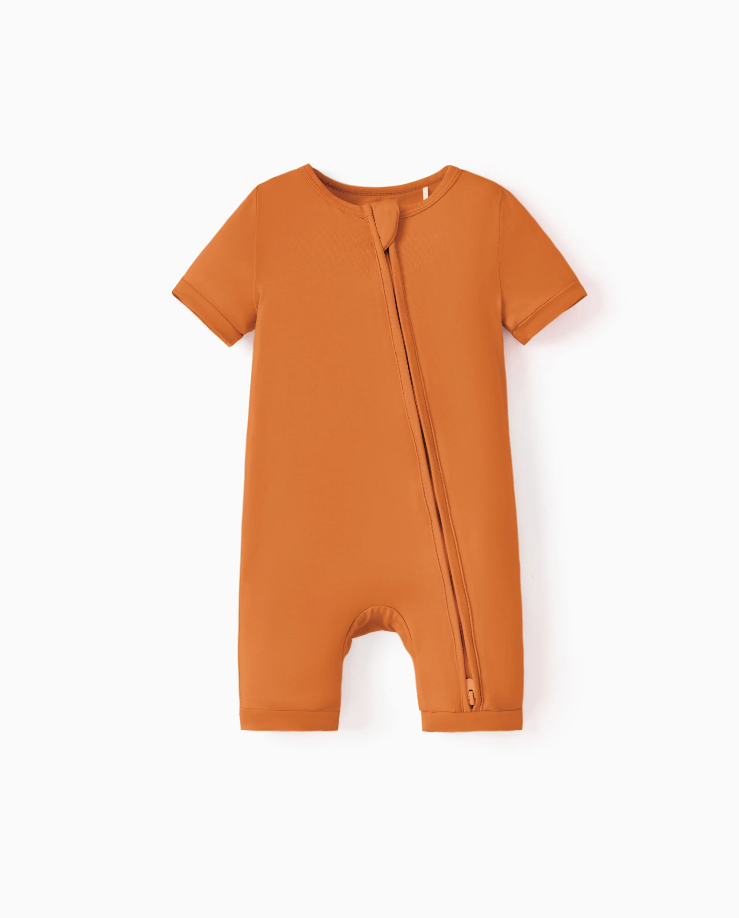Bamboo Baby Boy / Girl 2-Way Zip Onesies Anti Slip Childlike Food Pattern Bamboo Sleepwear (Snug-Fitting)
Orange - Image 6