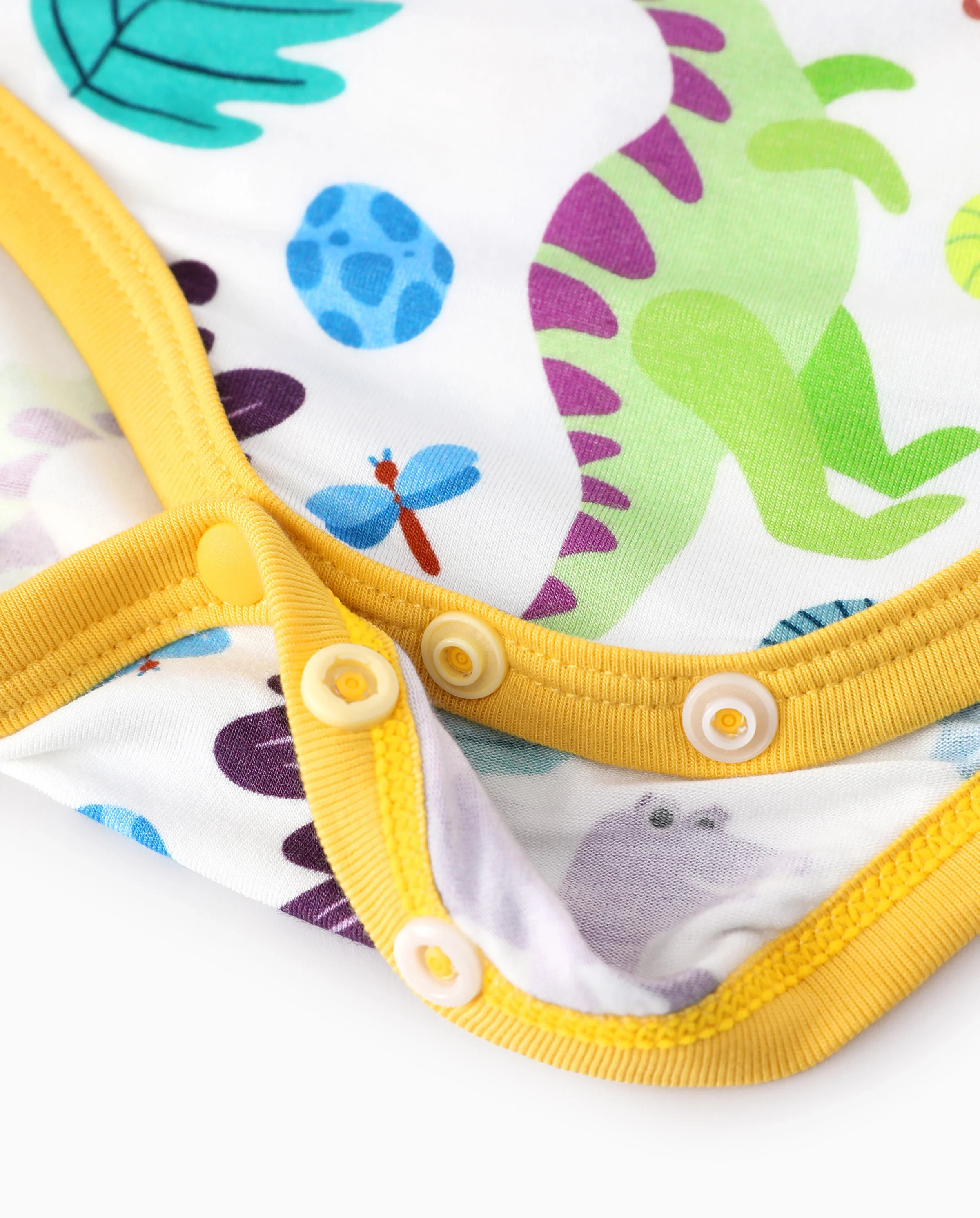 Bamboo Baby Boy/Girl 1pc Allover Print Bodysuits Color block - Image 4
