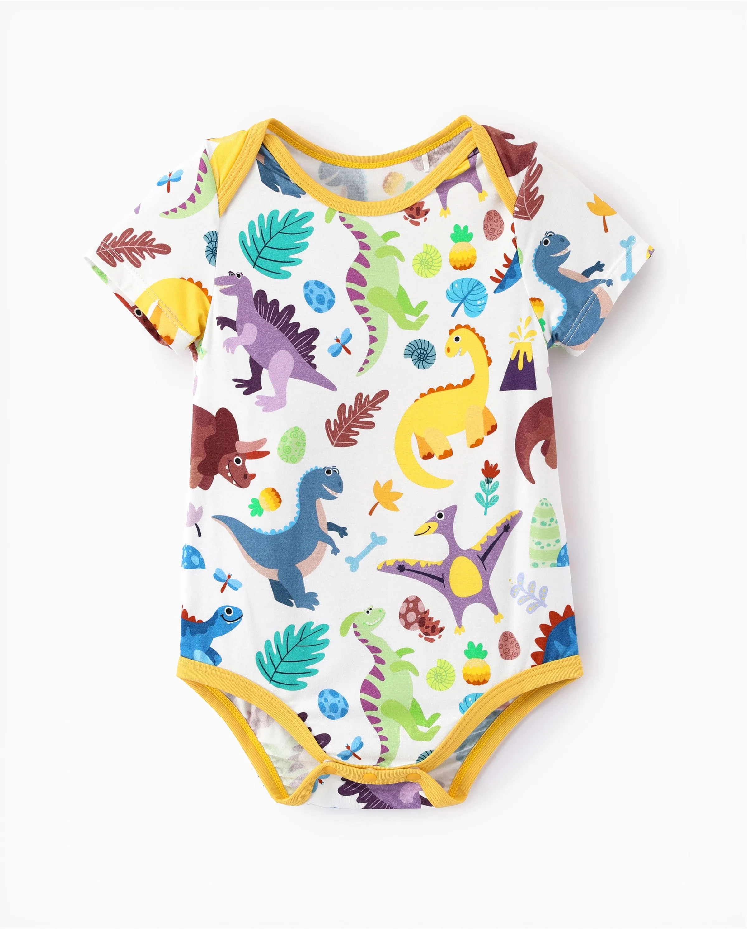 Bamboo Baby Boy/Girl 1pc Allover Print Bodysuits Color block - Image 6