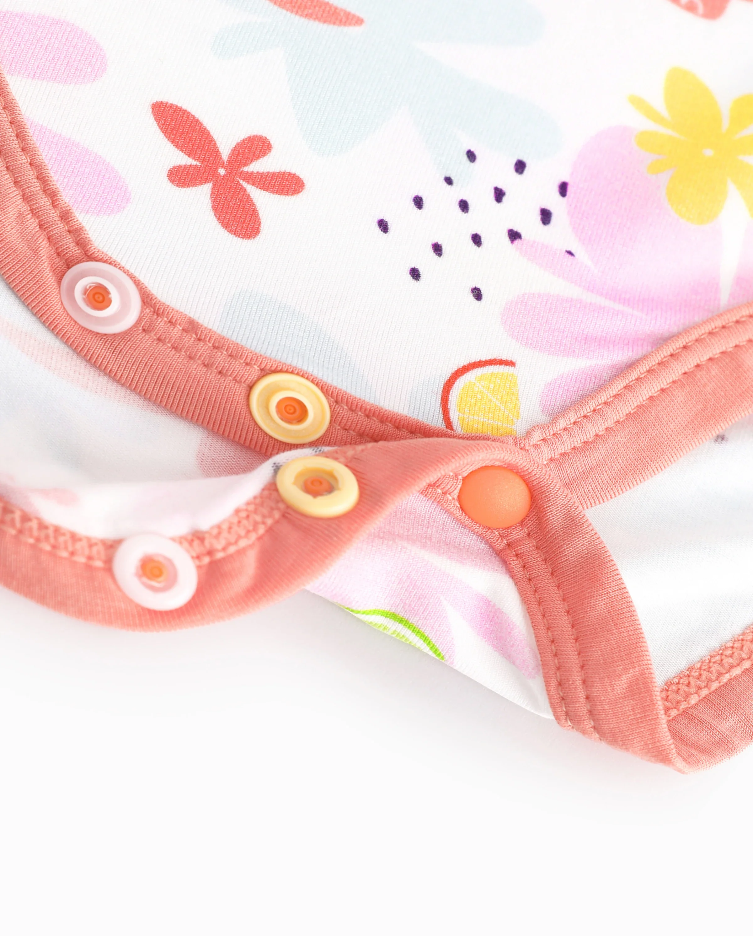 Bamboo Baby Boy/Girl 1pc Allover Print Bodysuits incarnadinepink - Image 4