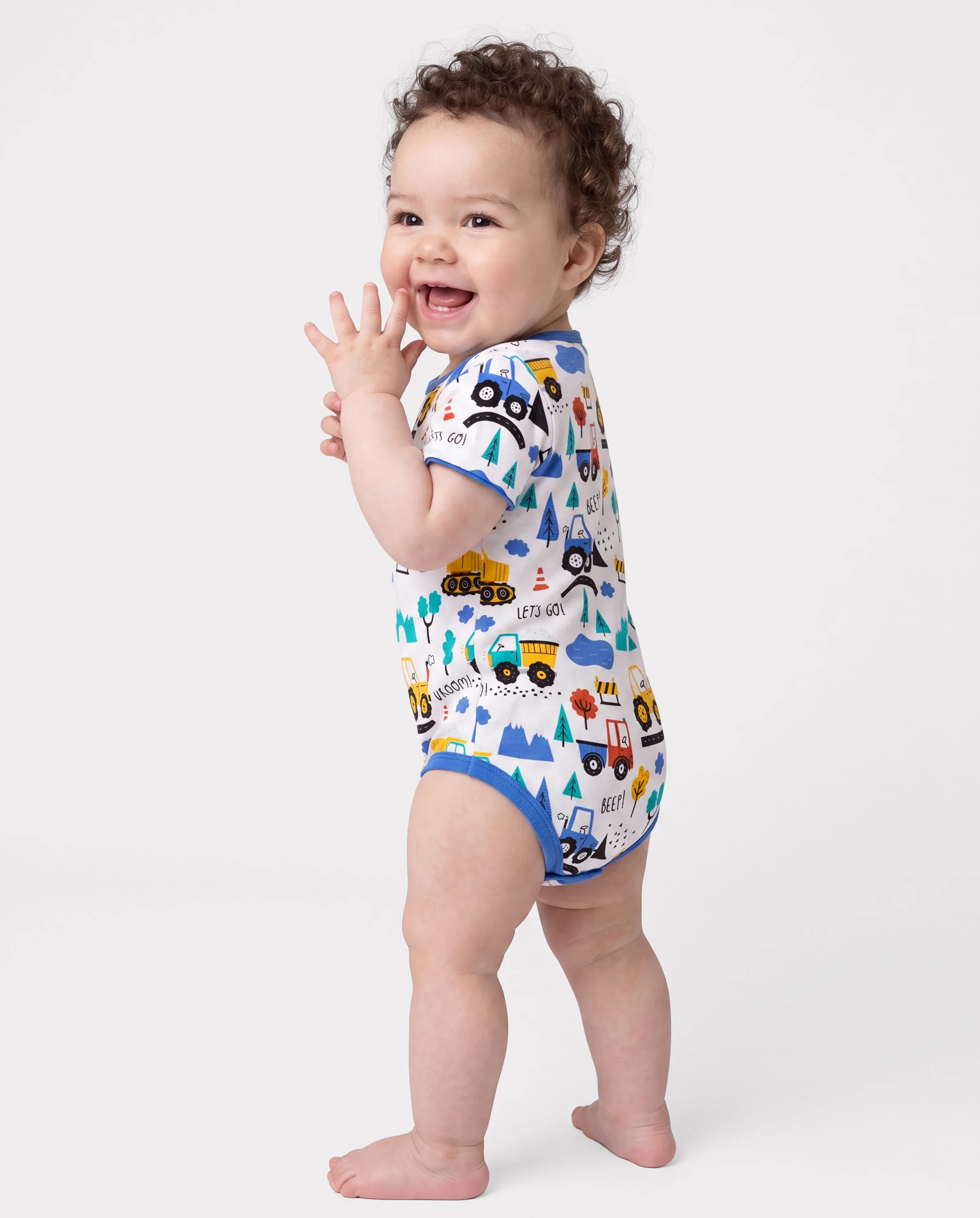 Bamboo Baby Boy/Girl 1pc Allover Print  Bodysuits  Royal Blue - Image 3
