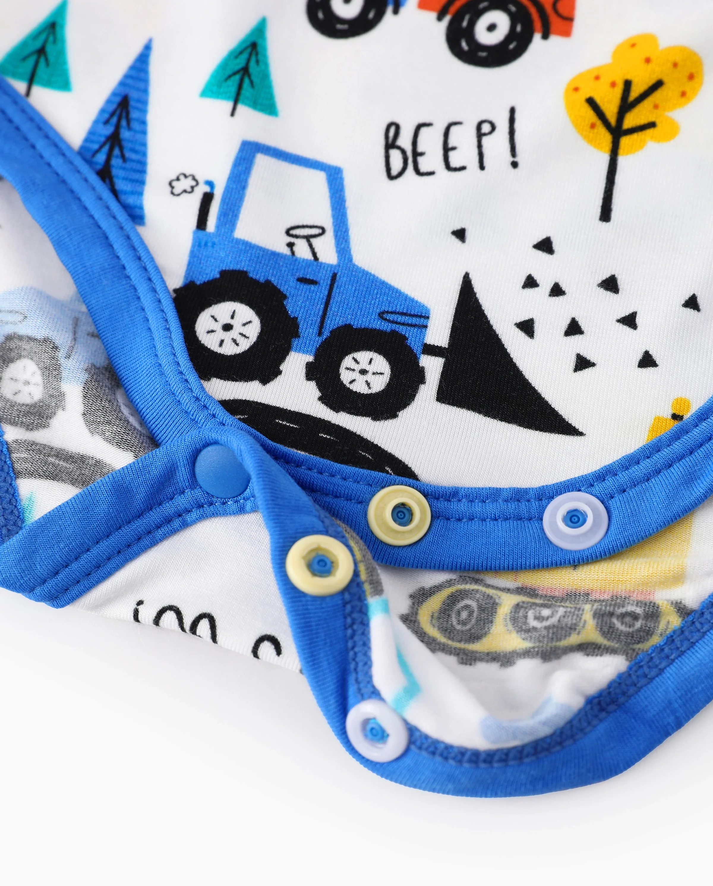 Bamboo Baby Boy/Girl 1pc Allover Print  Bodysuits  Royal Blue - Image 4