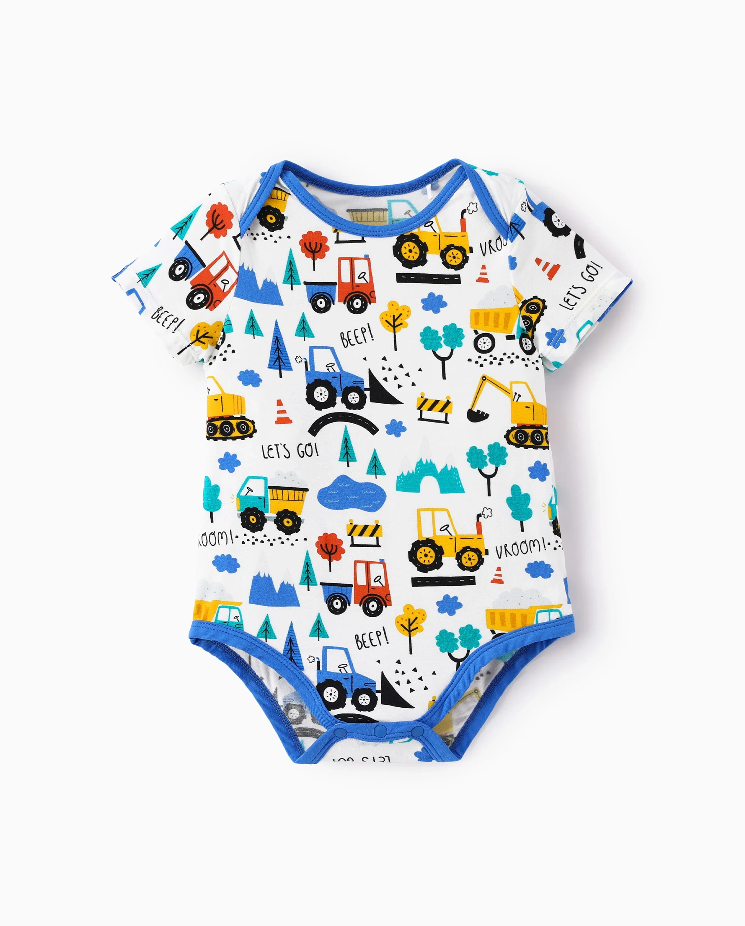 Bamboo Baby Boy/Girl 1pc Allover Print  Bodysuits  Royal Blue - Image 6