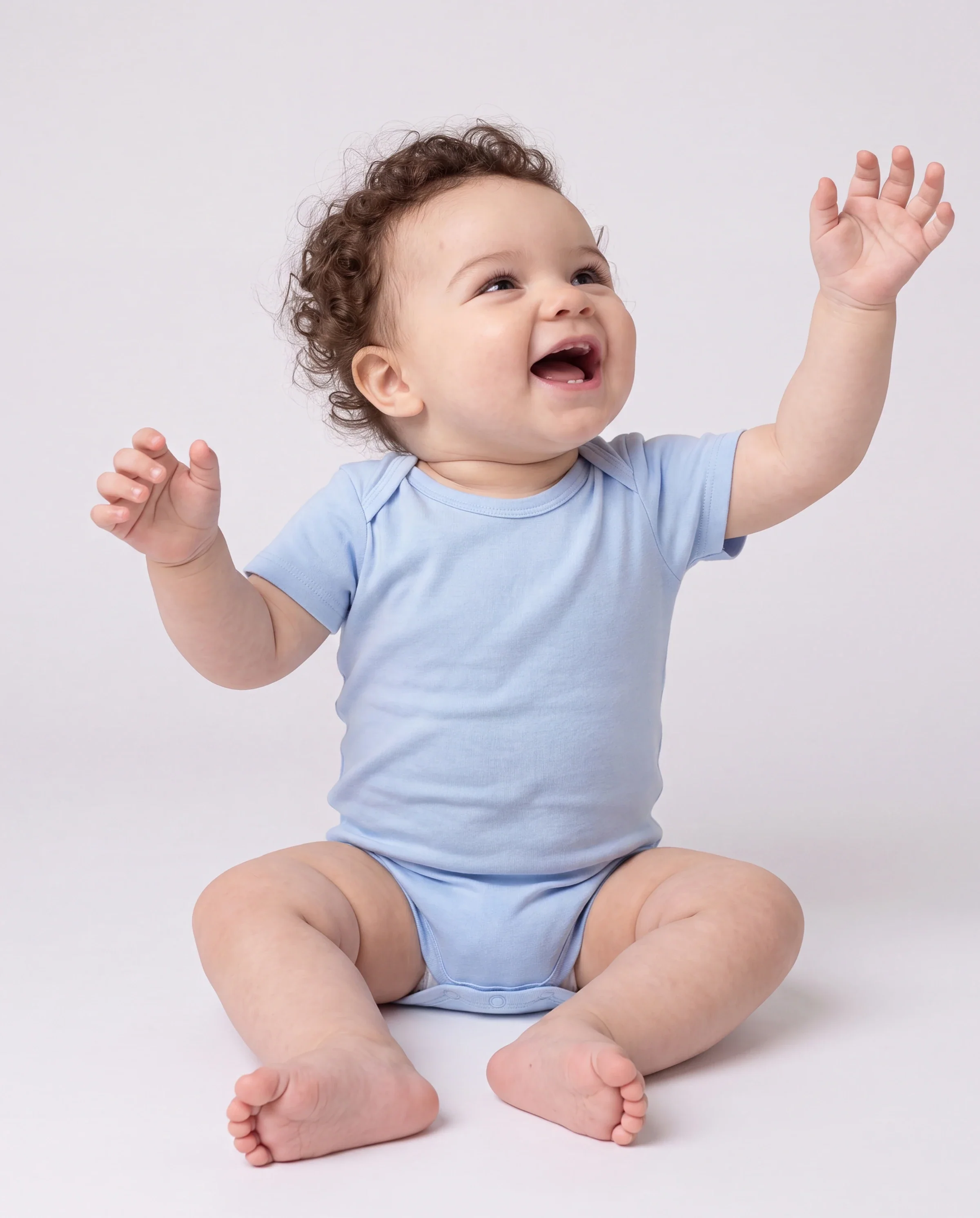 Bamboo Baby Boy/Girl Casual Romper Blue - Image 7