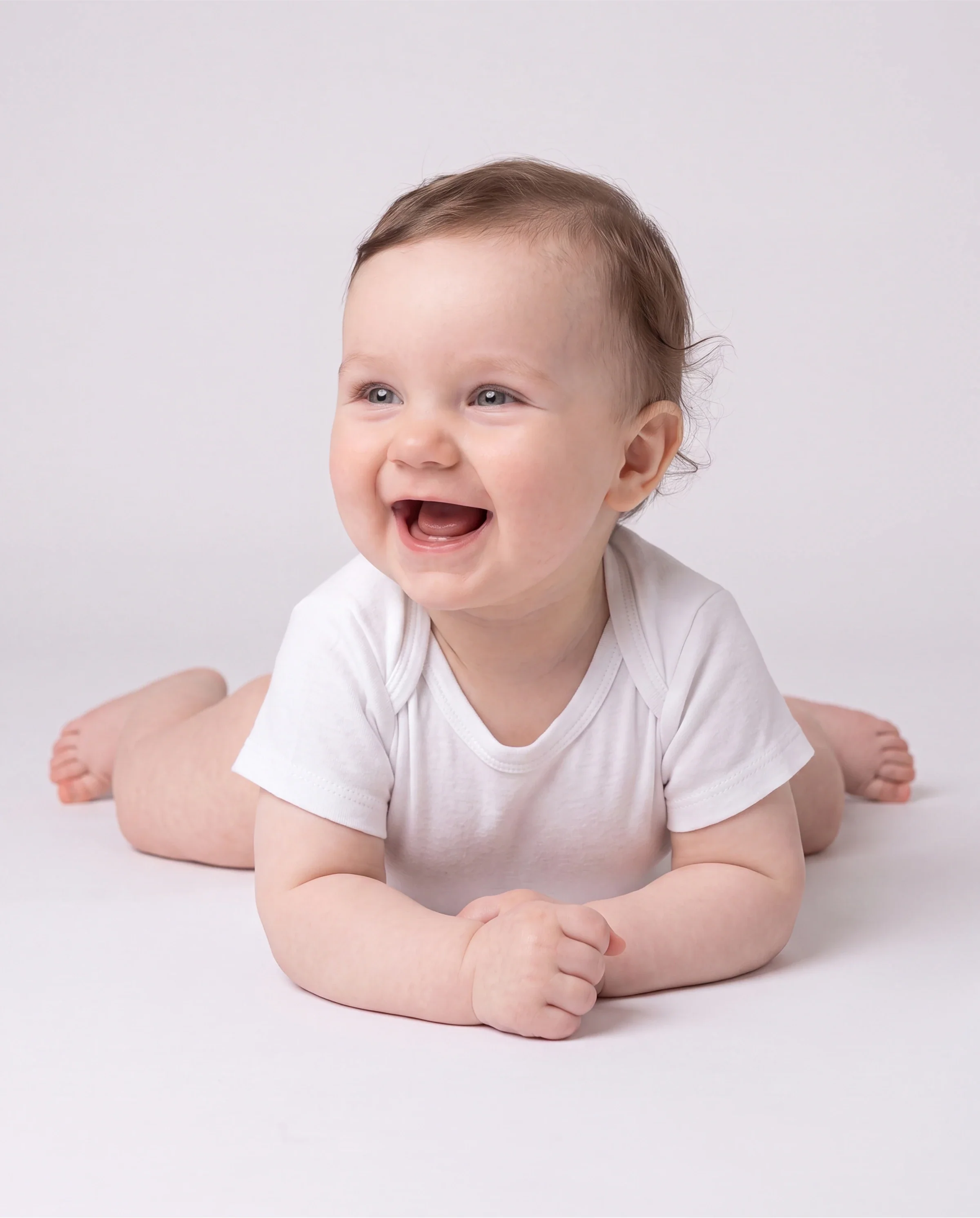 Bamboo Baby Boy/Girl Casual Romper White - Image 3
