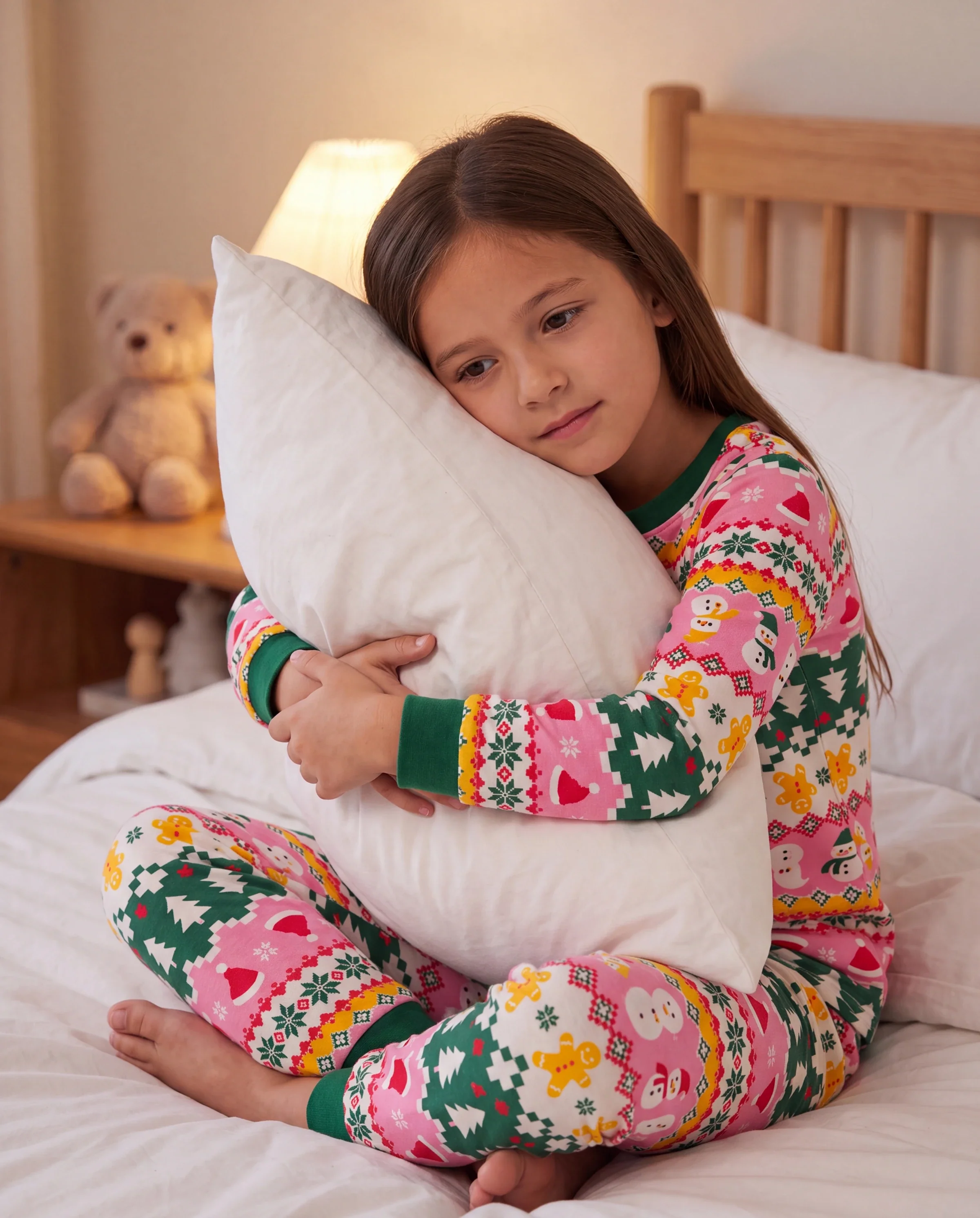 Christmas / Halloween Pajama 2-Piece Upgraded Thick Bamboo Pajama Set With Childlike Print for Toddler / Kids Girl (Snug-Fitting) Multi-color - Image 7