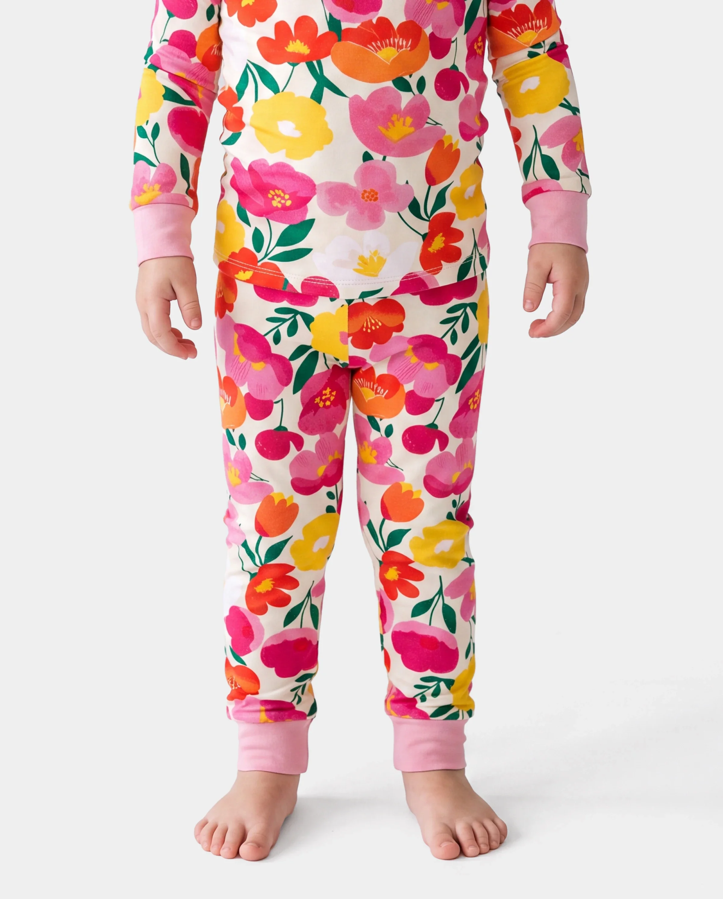 Christmas / Halloween Pajama 2-piece Bamboo Pajamas Set With Childlike Print for Baby / Toddler( Snug-Fitting) Pink - Image 4