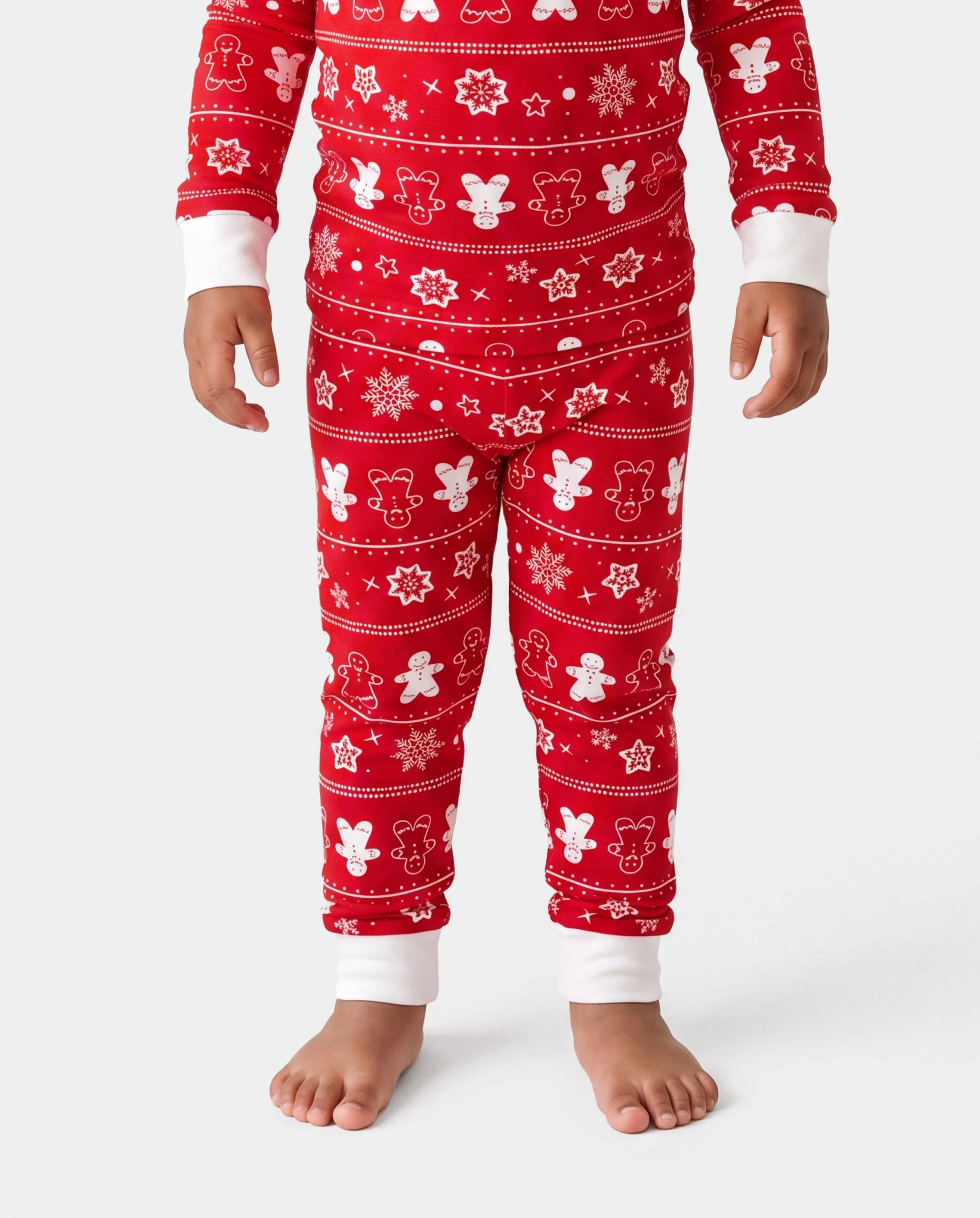 Christmas / Halloween Pajama 2-piece Bamboo Pajamas Set With Childlike Print for Baby / Toddler( Snug-Fitting) Red - Image 4