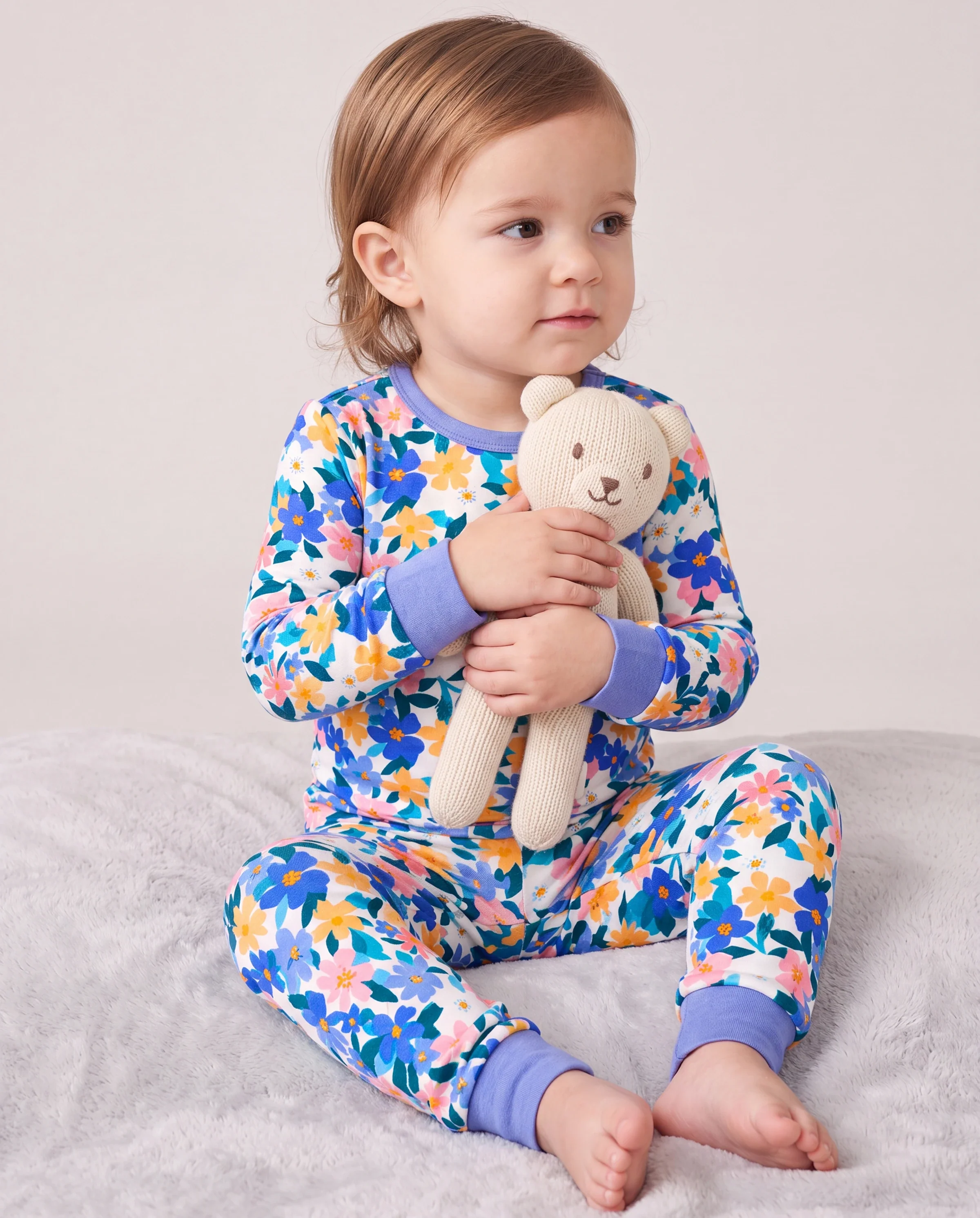 Christmas / Halloween Pajama 2-piece Bamboo Pajamas Set With Childlike Print for Baby / Toddler( Snug-Fitting) Violet - Image 2
