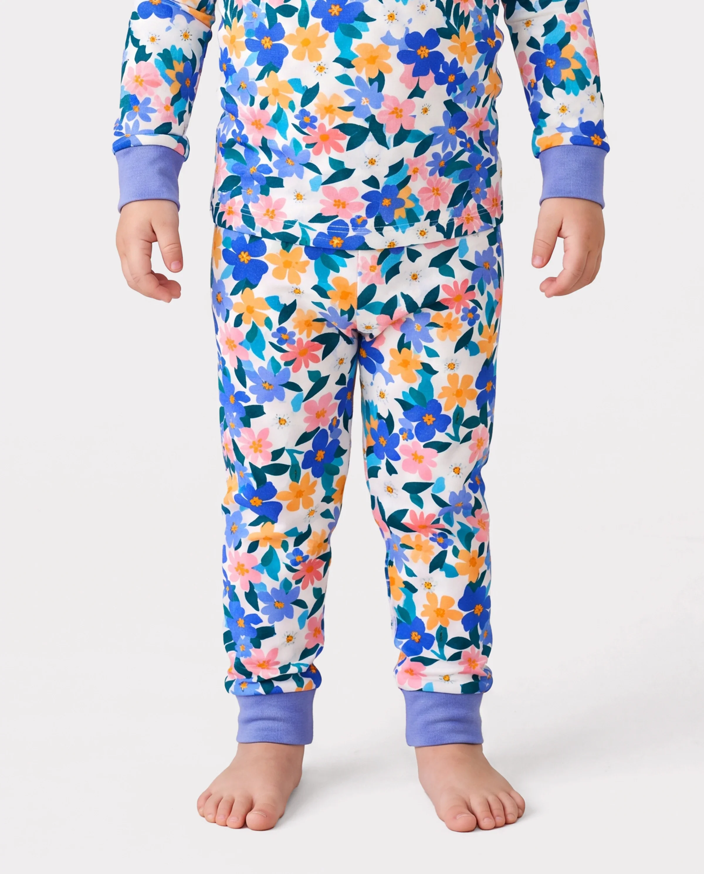 Christmas / Halloween Pajama 2-piece Bamboo Pajamas Set With Childlike Print for Baby / Toddler( Snug-Fitting) Violet - Image 4