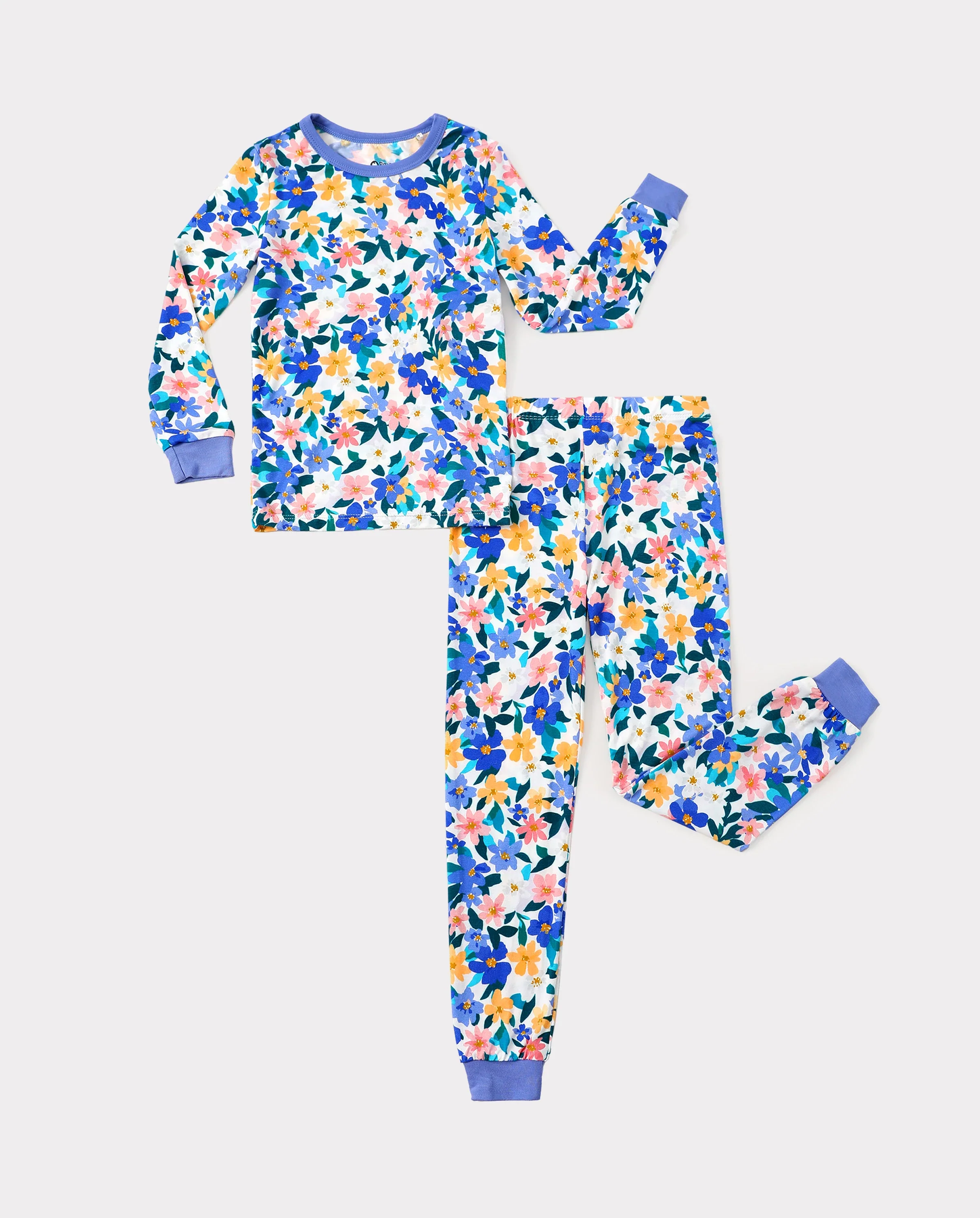 Christmas / Halloween Pajama 2-piece Bamboo Pajamas Set With Childlike Print for Baby / Toddler( Snug-Fitting) Violet - Image 6