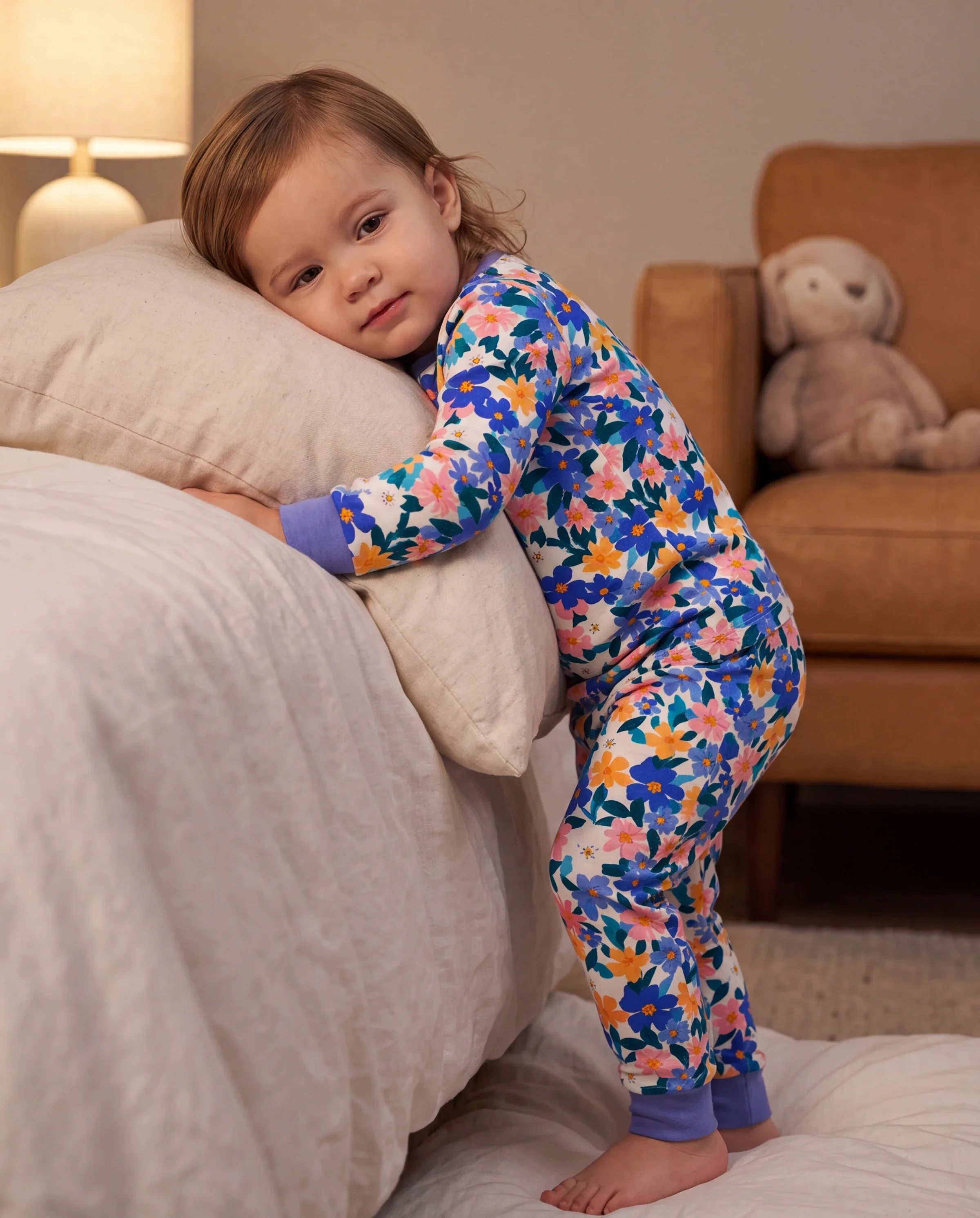 Christmas / Halloween Pajama 2-piece Bamboo Pajamas Set With Childlike Print for Baby / Toddler( Snug-Fitting) Violet - Image 7
