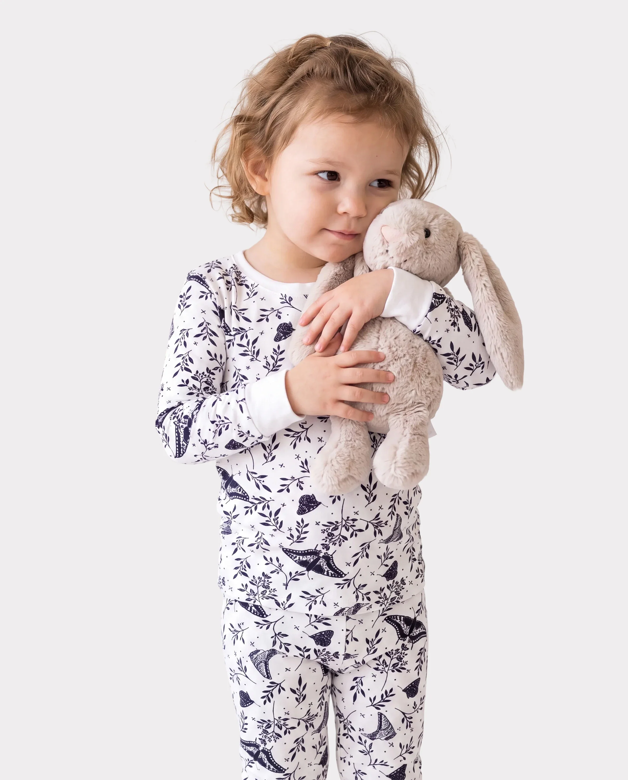 Christmas / Halloween Pajama 2-piece Bamboo Pajamas Set With Childlike Print for Baby / Toddler( Snug-Fitting) White - Image 2