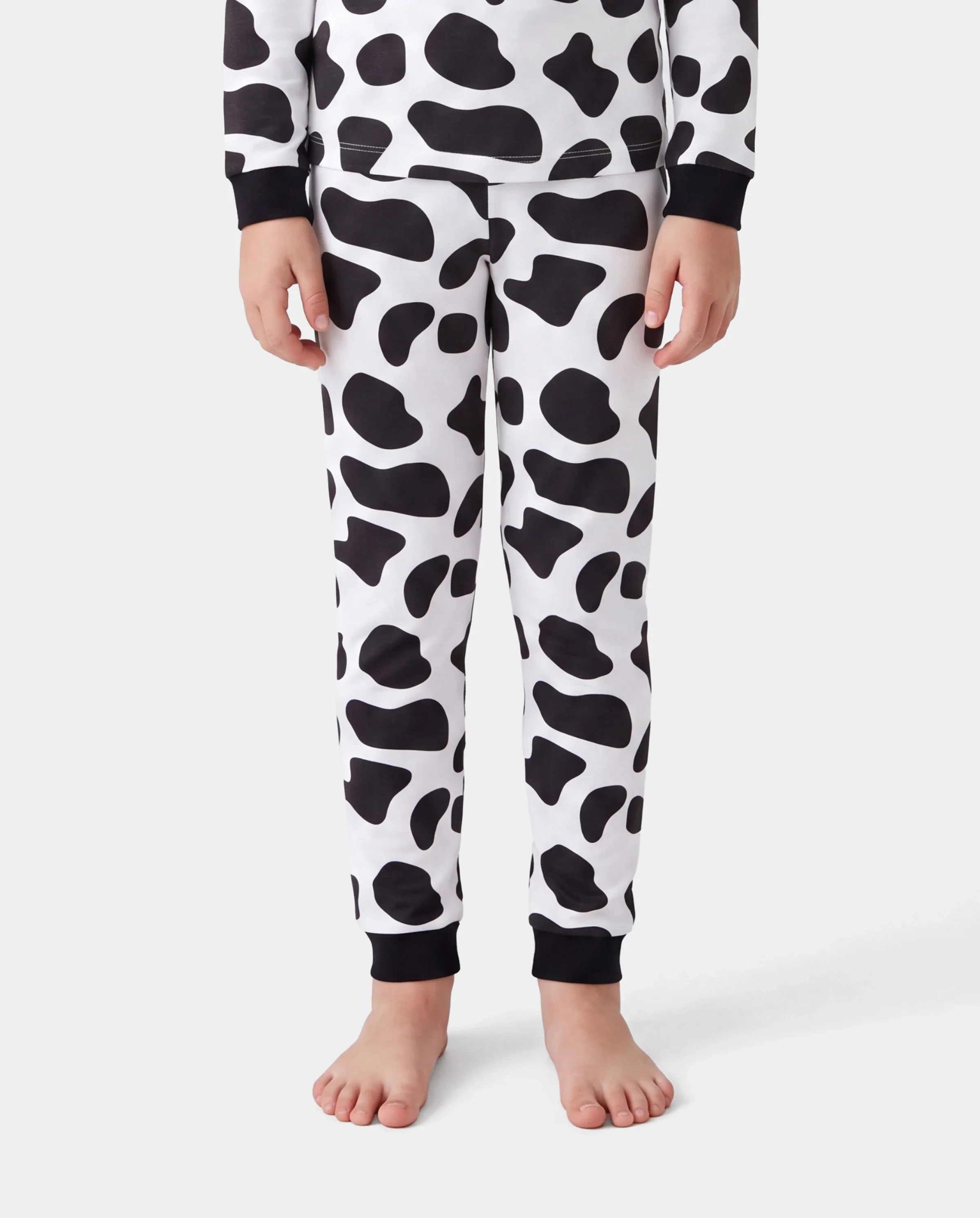 Christmas / Halloween Pajamas 2-piece Pajama Set With Childlike Print for Toddler / Kids ( Snug-Fitting ) Black - Image 4