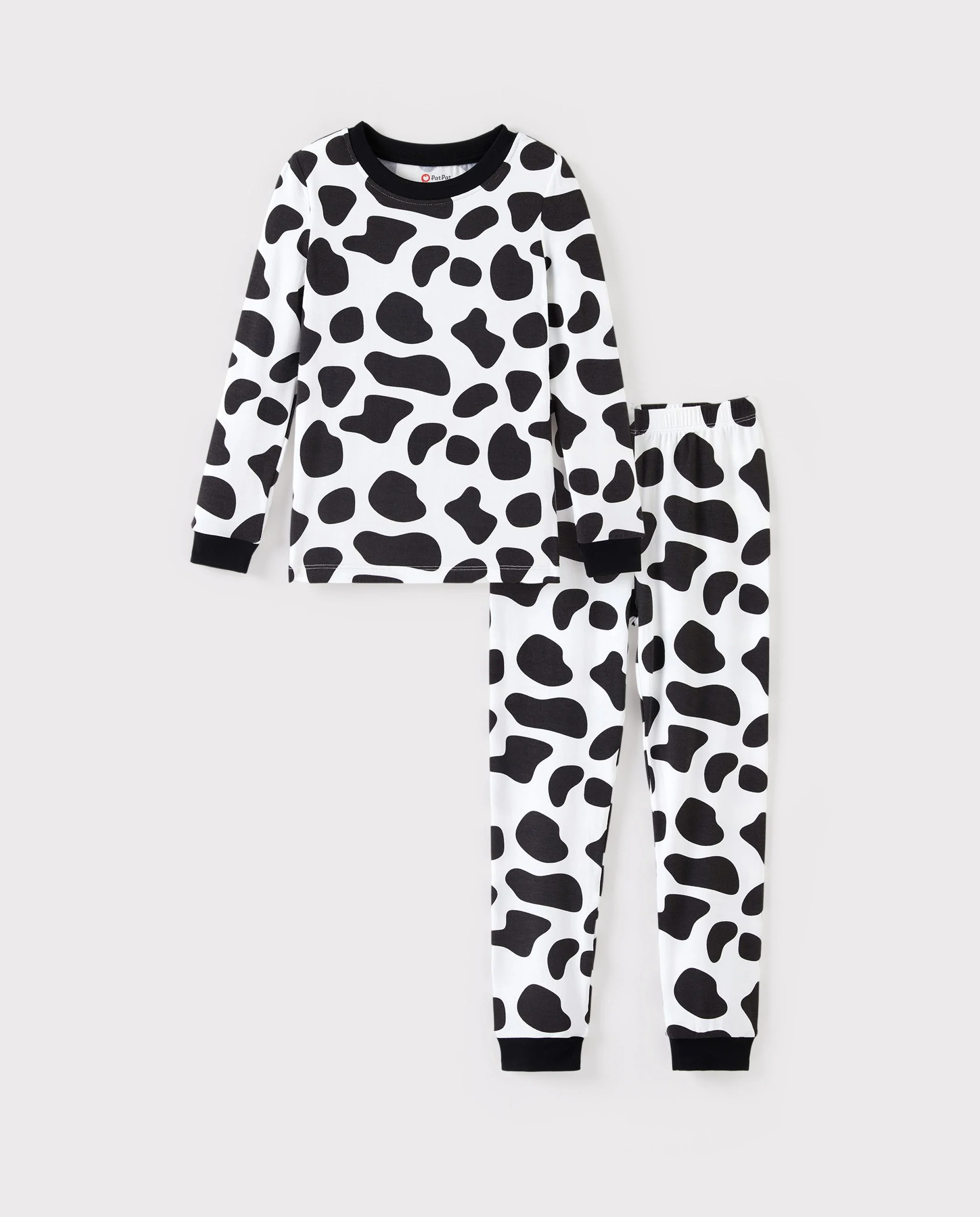 Christmas / Halloween Pajamas 2-piece Pajama Set With Childlike Print for Toddler / Kids ( Snug-Fitting ) Black - Image 6