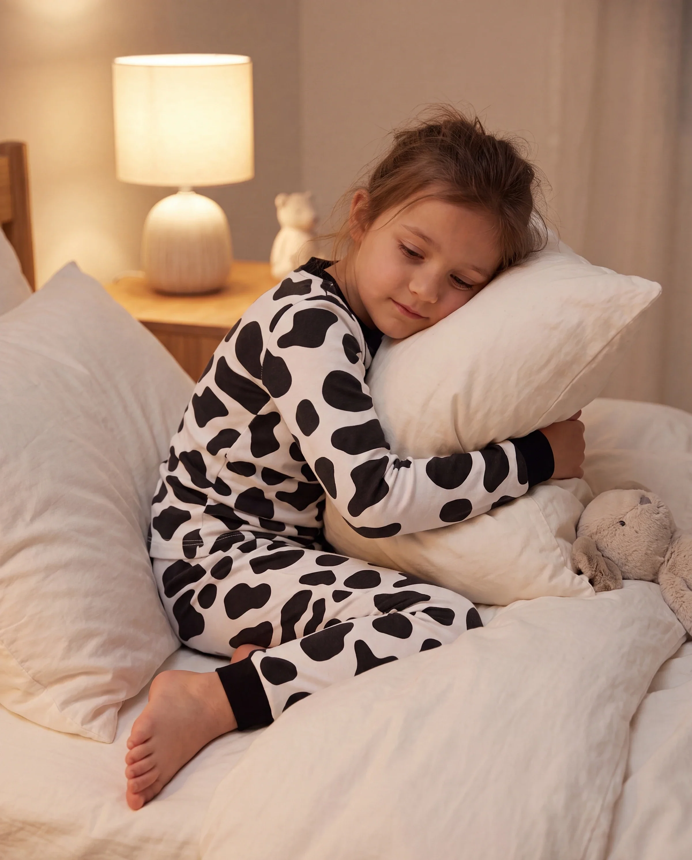 Christmas / Halloween Pajamas 2-piece Pajama Set With Childlike Print for Toddler / Kids ( Snug-Fitting ) Black - Image 7
