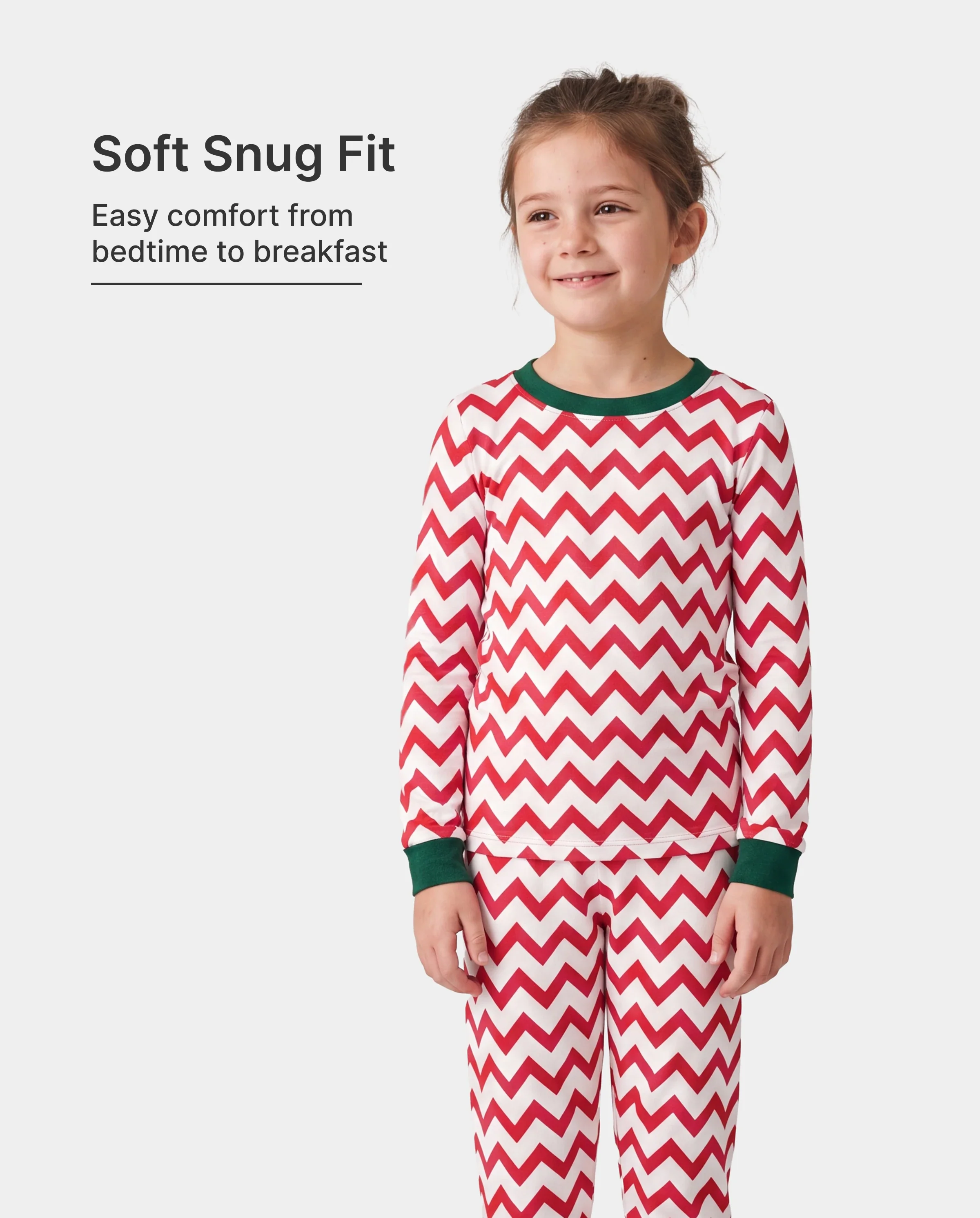 Christmas / Halloween Pajamas 2-piece Pajama Set With Childlike Print for Toddler / Kids ( Snug-Fitting ) Color block