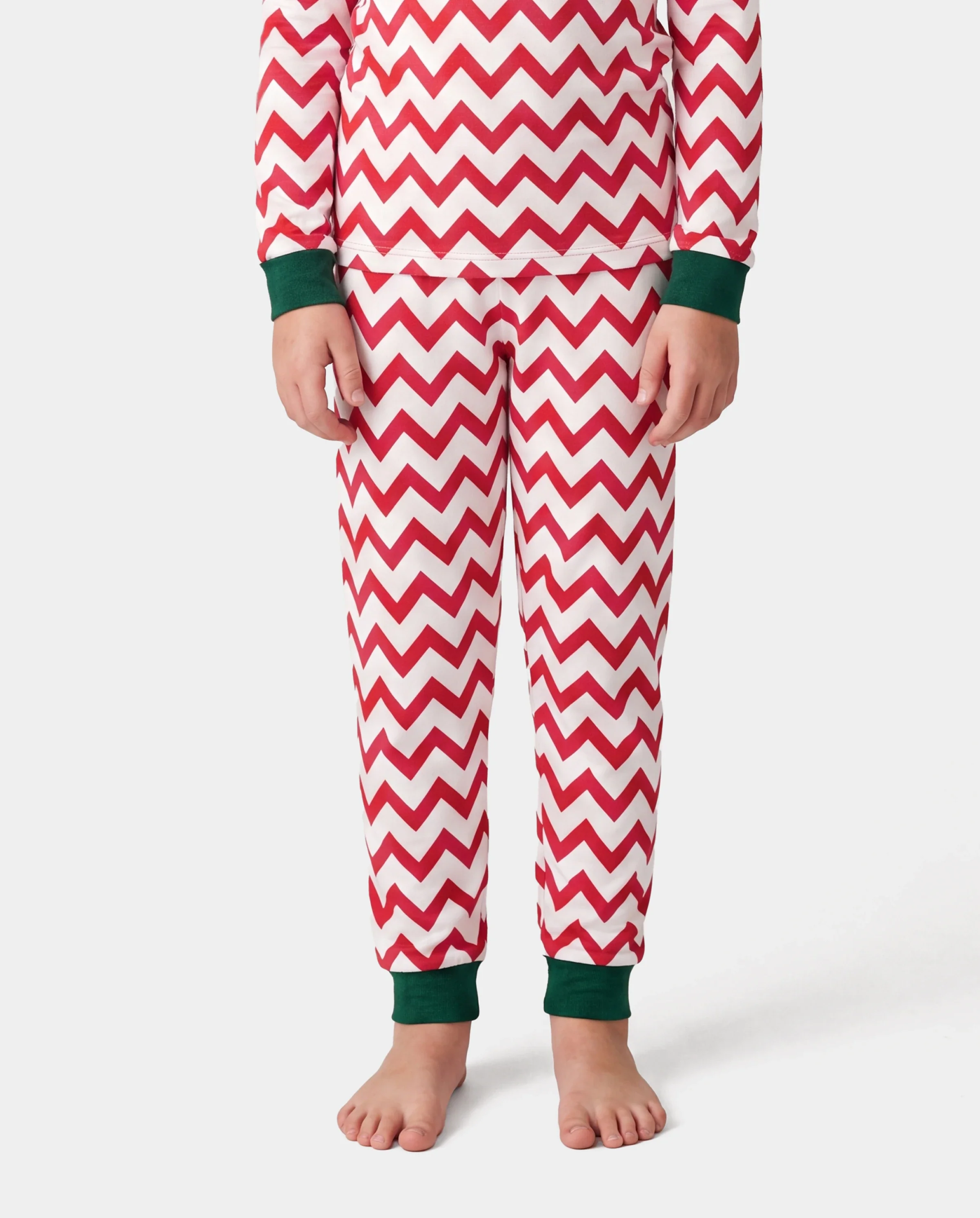Christmas / Halloween Pajamas 2-piece Pajama Set With Childlike Print for Toddler / Kids ( Snug-Fitting ) Color block - Image 4