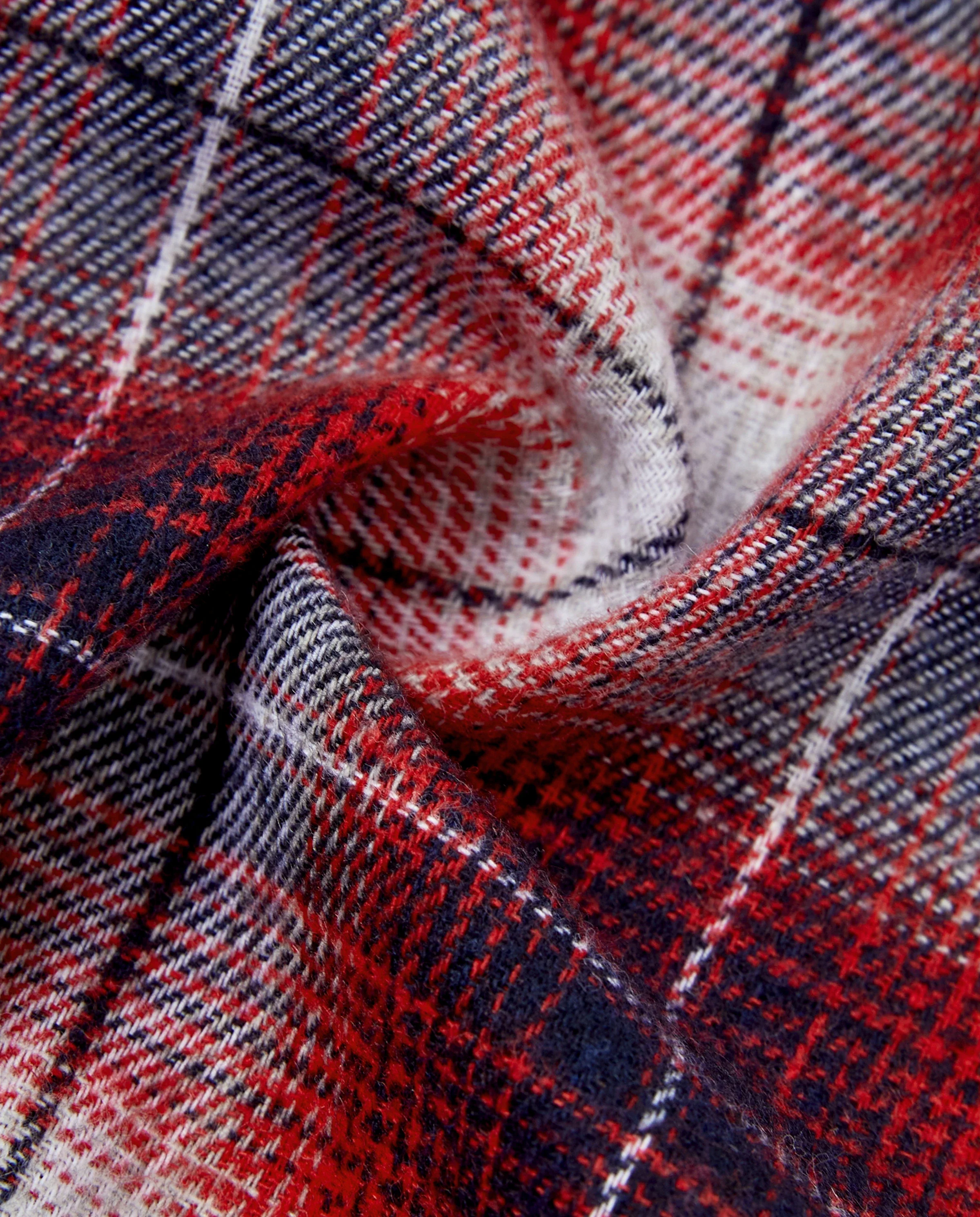 Christmas Plaid Matching Family Outfits Dad/Son Long-sleeve Shirts or Mom/Daughter Dresses Red - Image 6