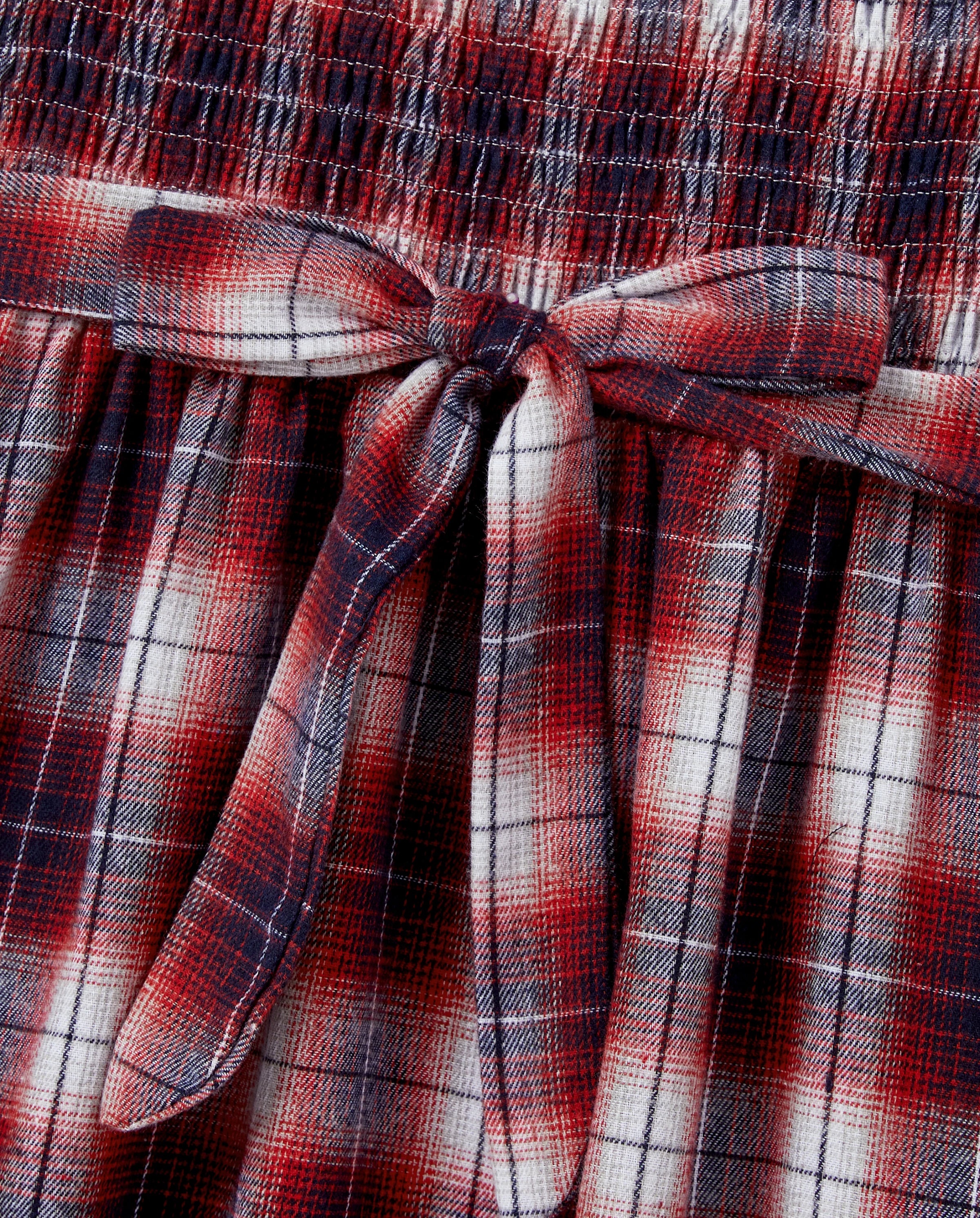 Christmas Plaid Matching Family Outfits Dad/Son Long-sleeve Shirts or Mom/Daughter Dresses Red - Image 7