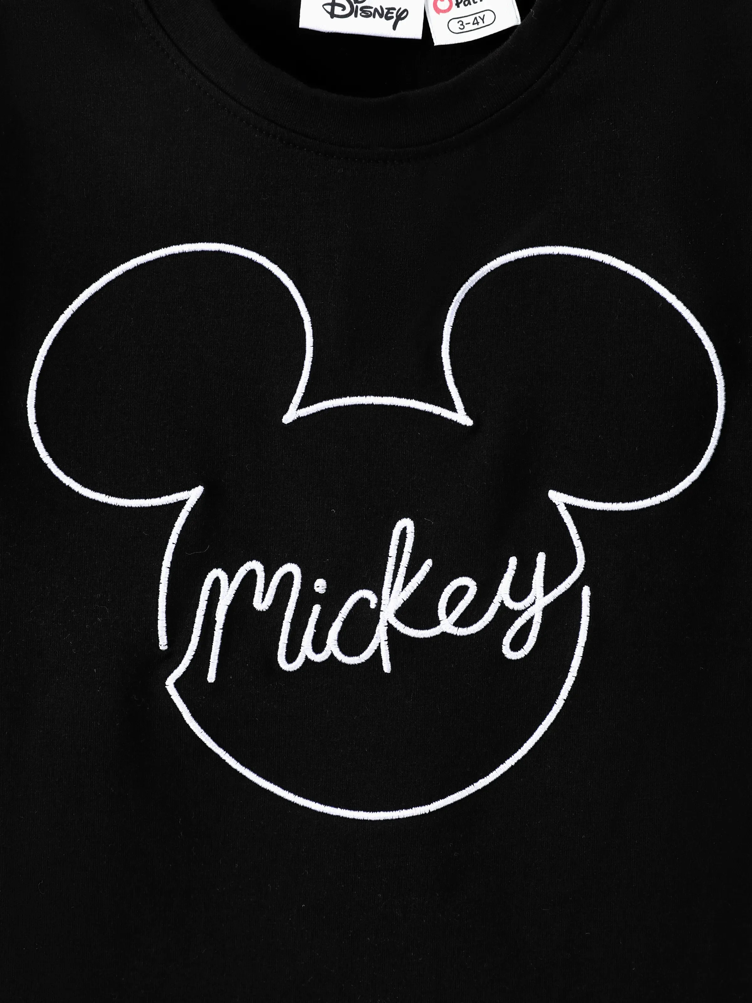 Disney Mickey and Friends Daddy and Me Family matching 1pc Mickey Mouse Allover Print Sporty Dress/Cotton Top /RomperExpression Casual Suits Family Set 3pcs Cotton Unisex Black - Image 11