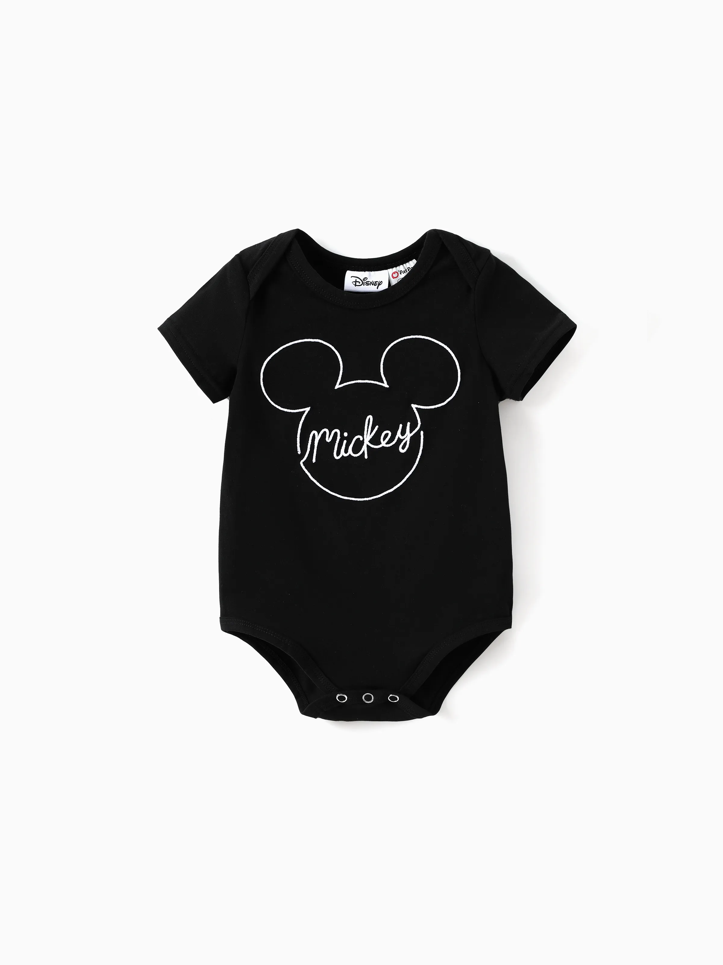 Disney Mickey and Friends Daddy and Me Family matching 1pc Mickey Mouse Allover Print Sporty Dress/Cotton Top /RomperExpression Casual Suits Family Set 3pcs Cotton Unisex Black - Image 13