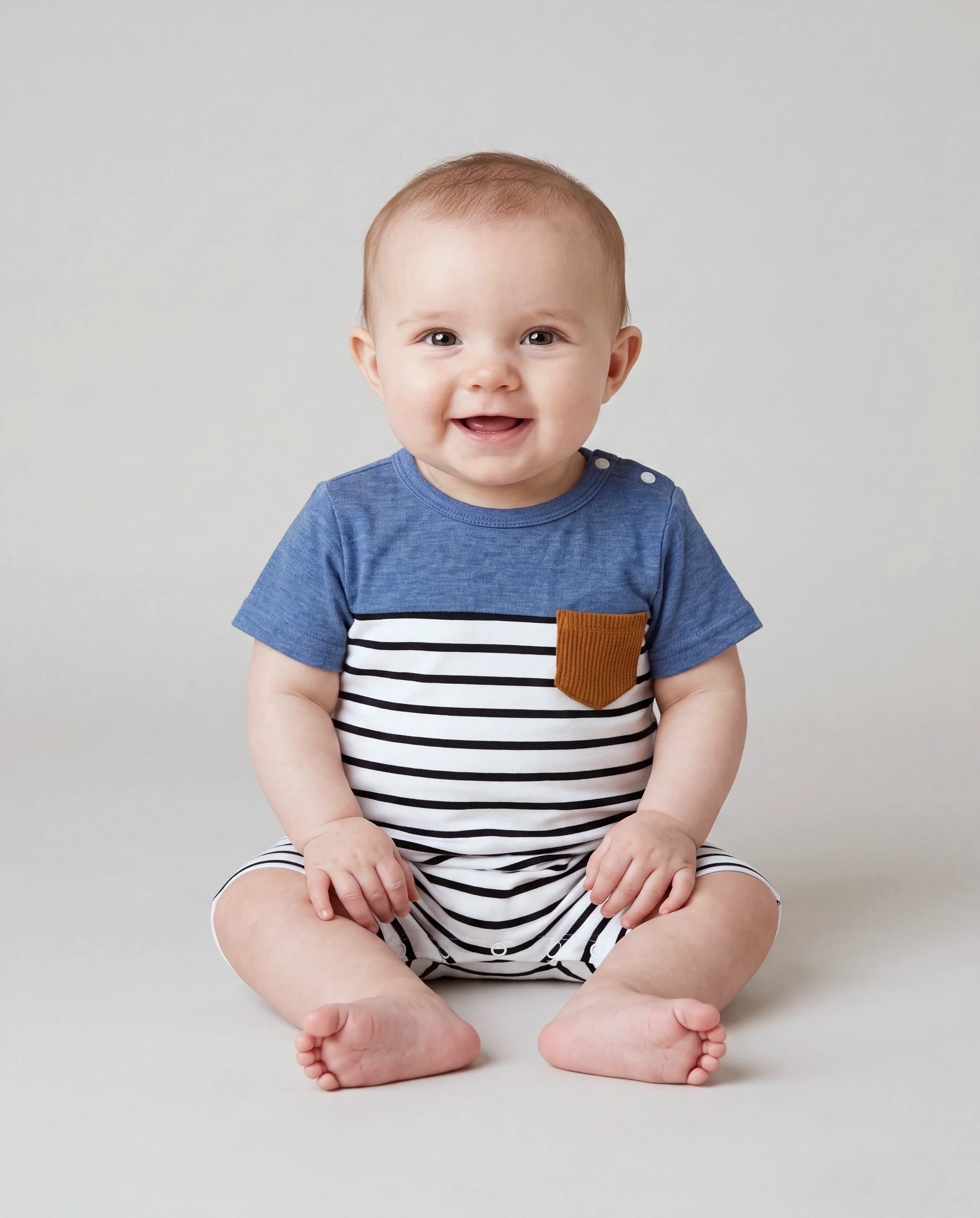 Daddy and Me Family Matching Soft Casual Outfit with Below Knee Dresses, Front Buttons, Belted Design Blue - Image 4
