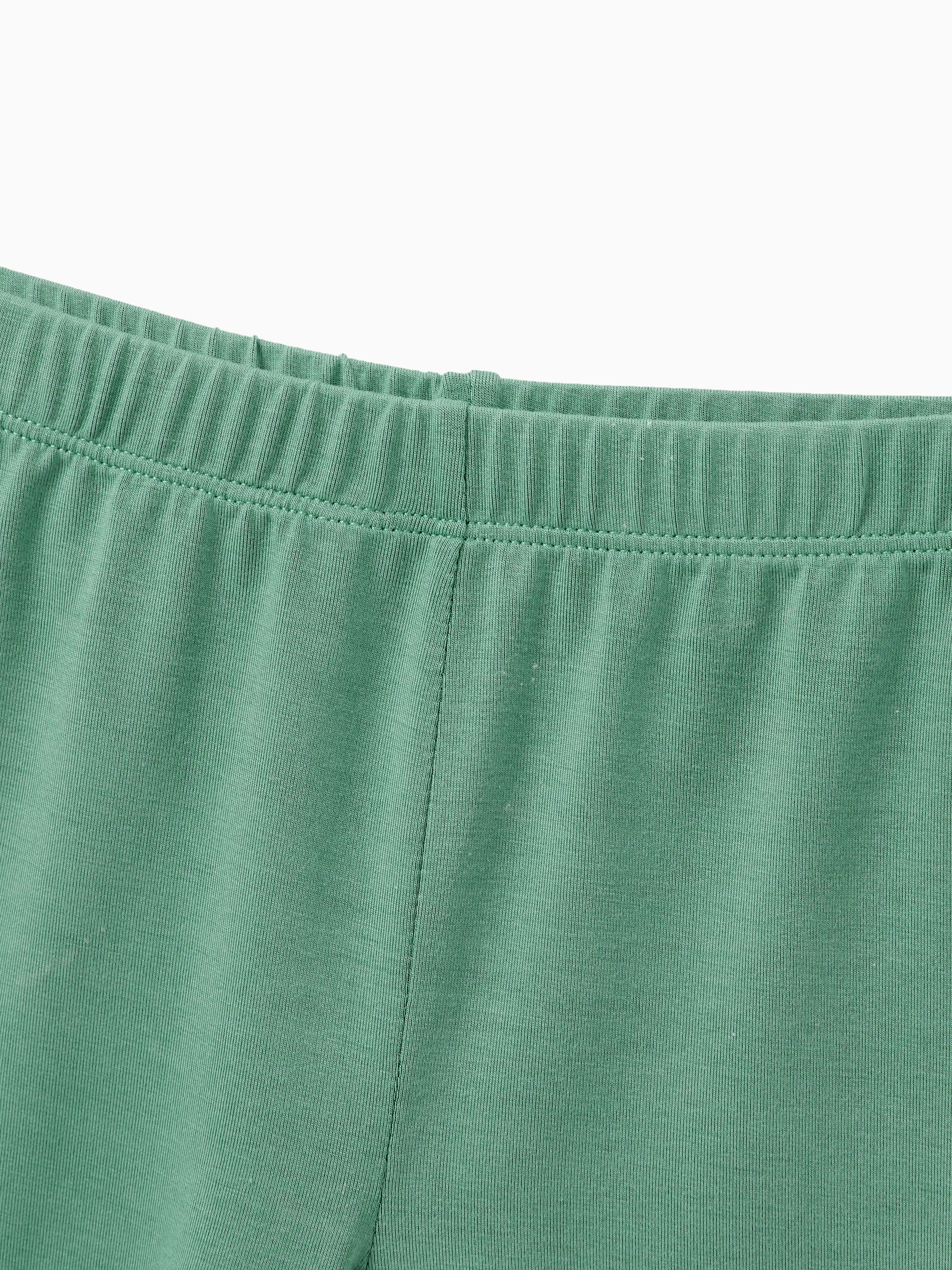 Daddy & Son Bamboo Pajamas Buttery Soft Bamboo Viscose PJs for Men Women Kids Toddler Baby, Solid Color Short Sleeve Shirt & Shorts Sleepwear Green - Image 13