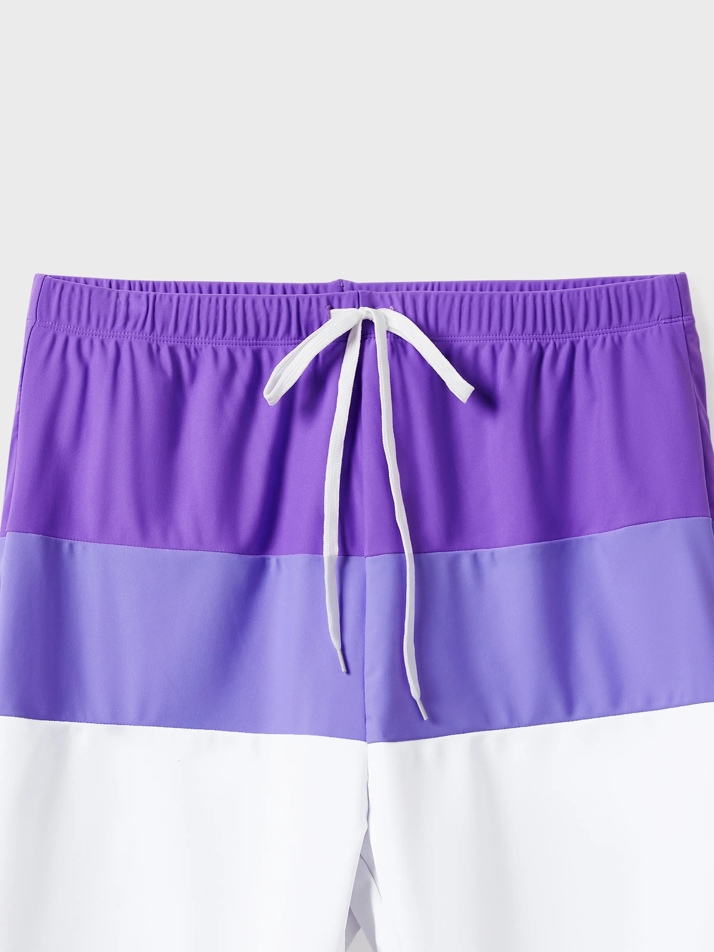 Daddy & Son Color-block Swim Trunks (Quick-Dry) ColorBlock - Image 7