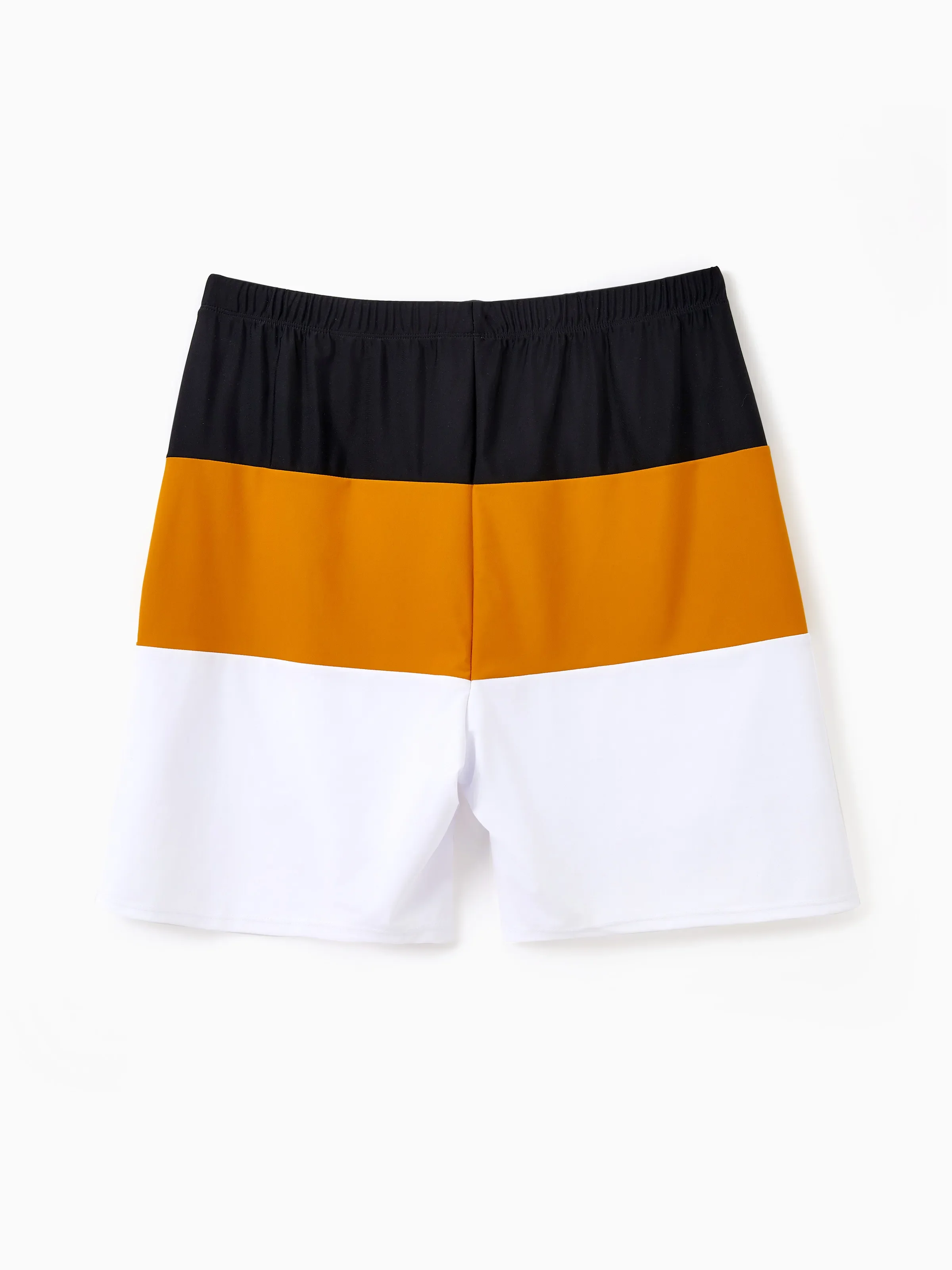 Daddy & Son Colorblock Swim Trunks Shorts Multi-color - Image 4