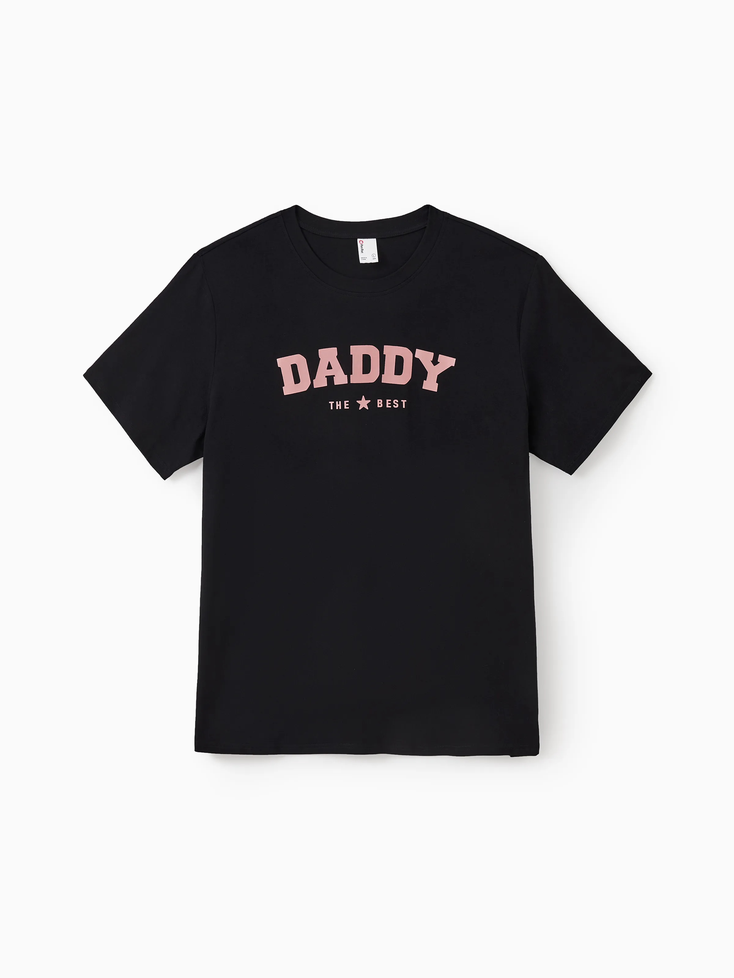 Daddy & Son Cotton T-Shirt & Dress Set Daddy / Mini Print Black Tee for Dad and boy, Floral Print splicing Dress for Mom, girl and Baby, Perfect for Summer Family Outings Black - Image 3