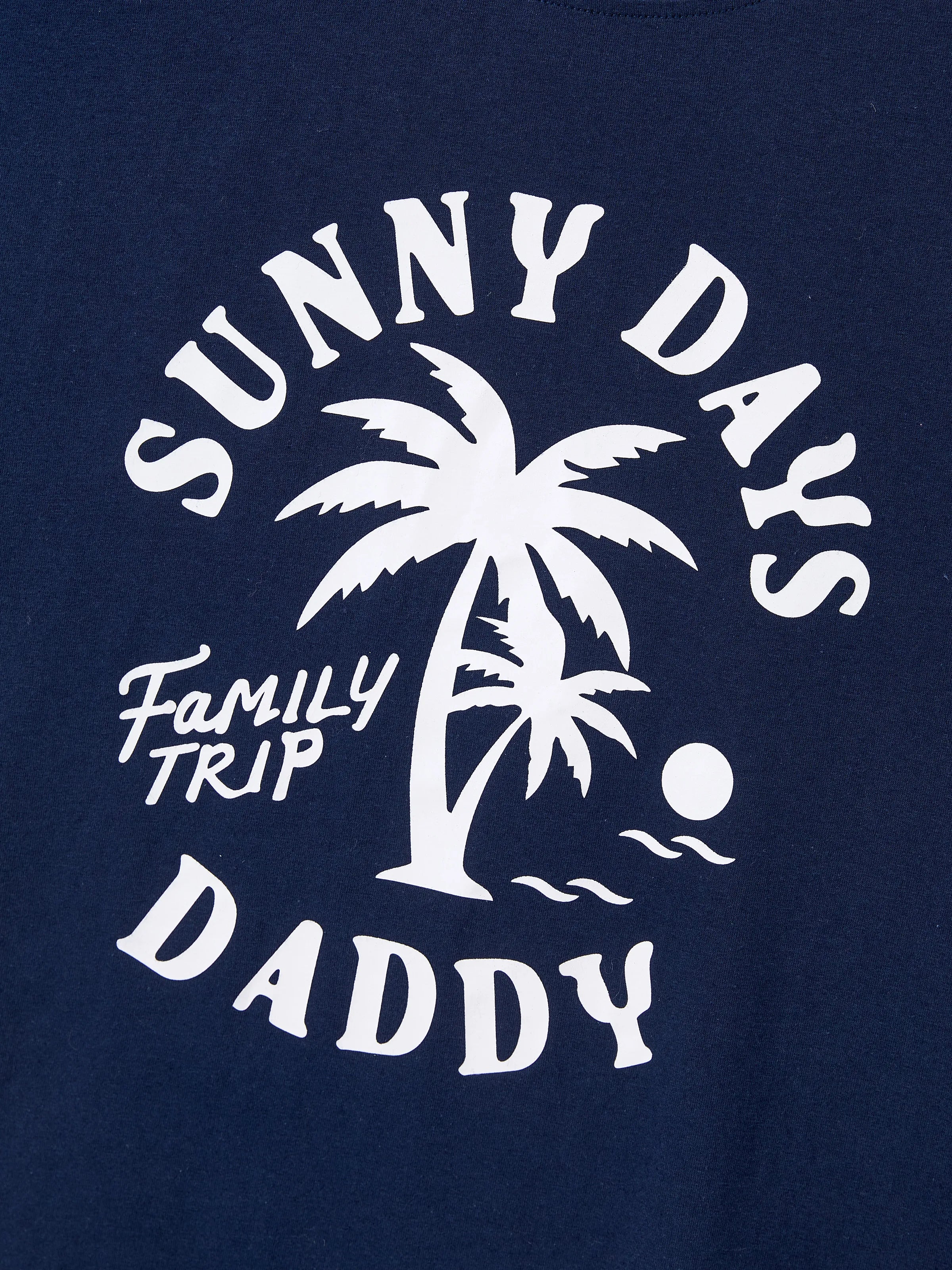 Daddy & Son Cotton T-Shirt & Dress Set – Sunny Days Palm Print for Dad, Mom, Baby & Toddler, Perfect for Summer Vacations & Family Outings Tibetan blue - Image 6