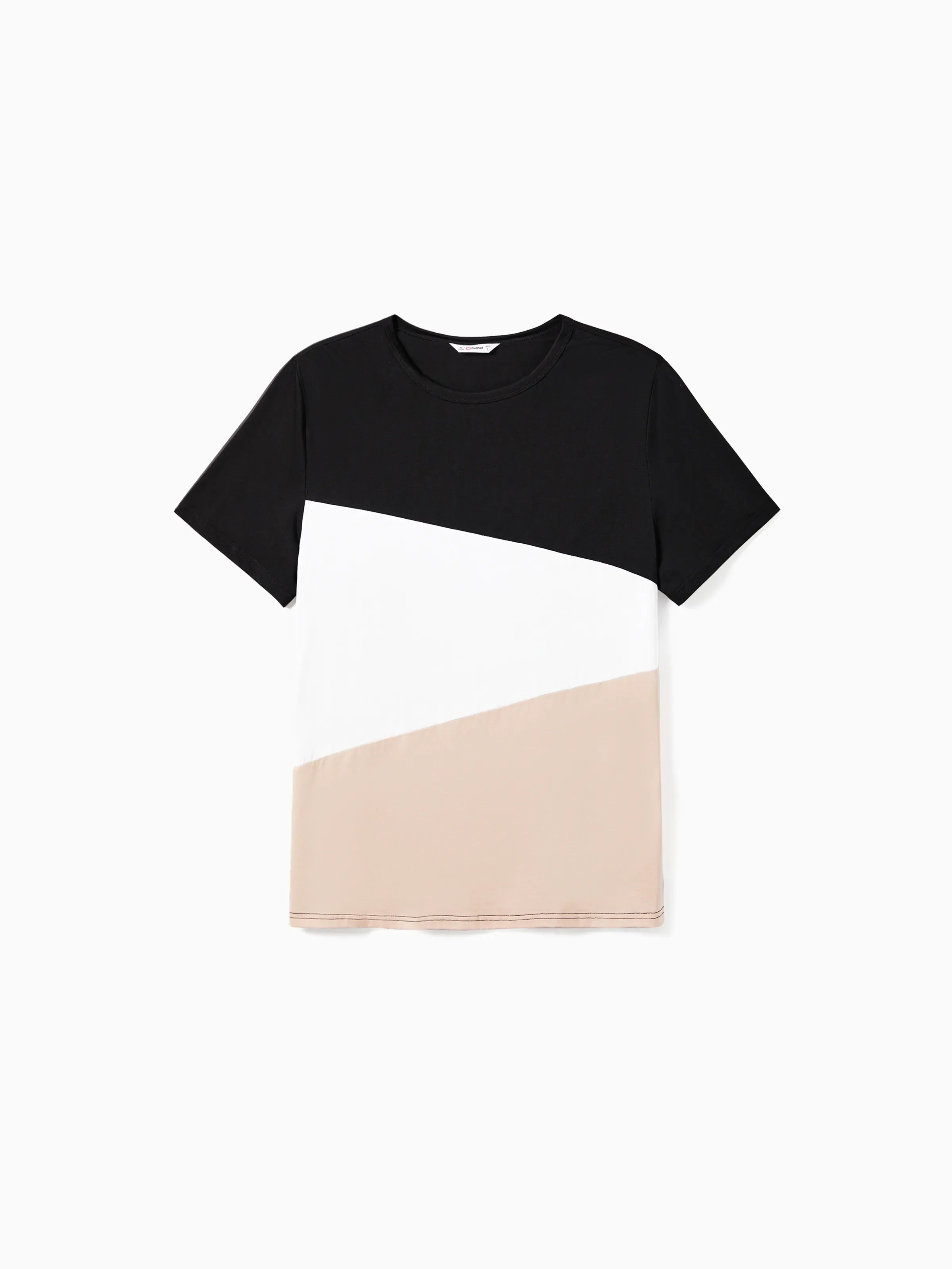Daddy & Son Cross Back Colorblock Top Sets Black - Image 3