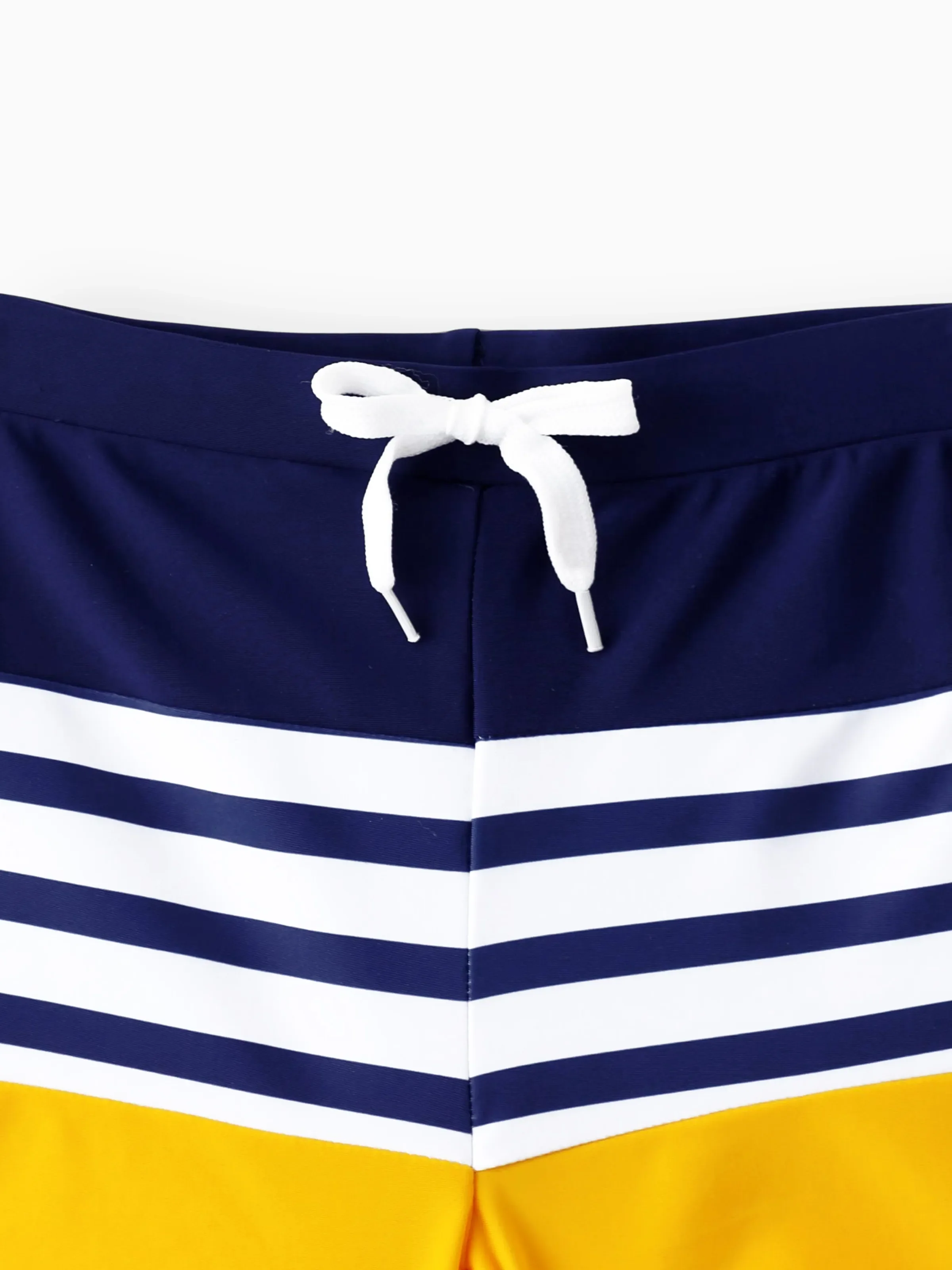 Daddy & Son Stripe & Colorblock Swim Trunks Shorts ColorBlock - Image 10
